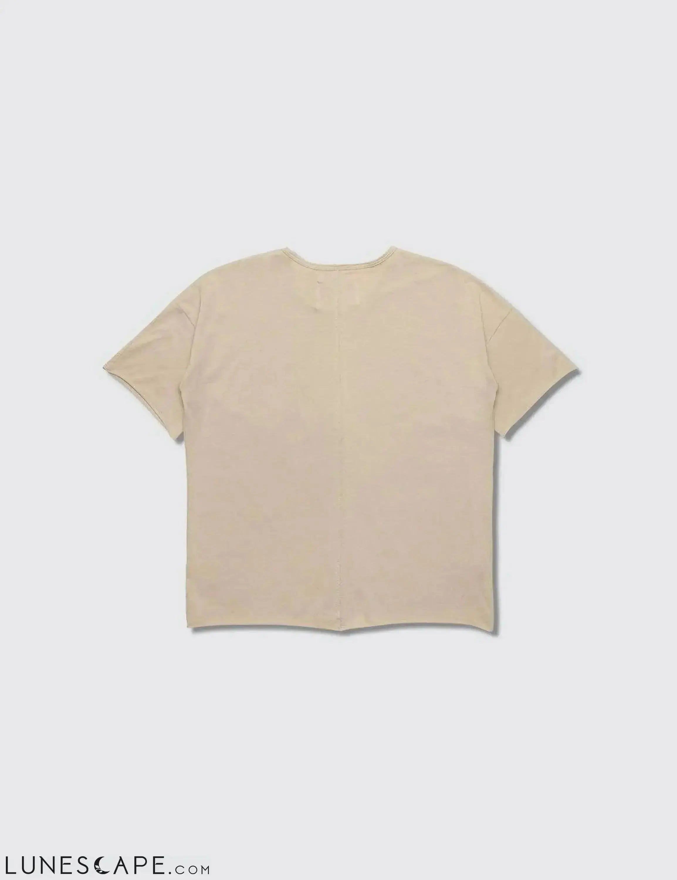 Short Sleeve Tee - Beige LUNESCAPE