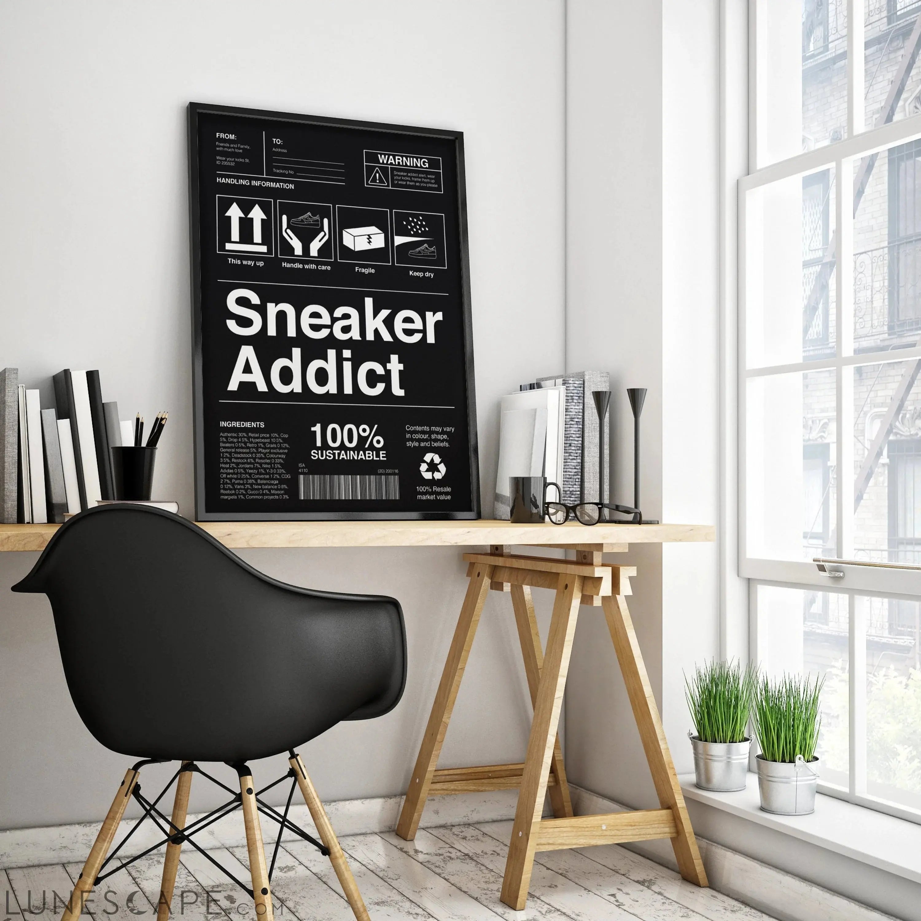 Sneaker Addict Wall Poster - Multiple Sizes LUNESCAPE