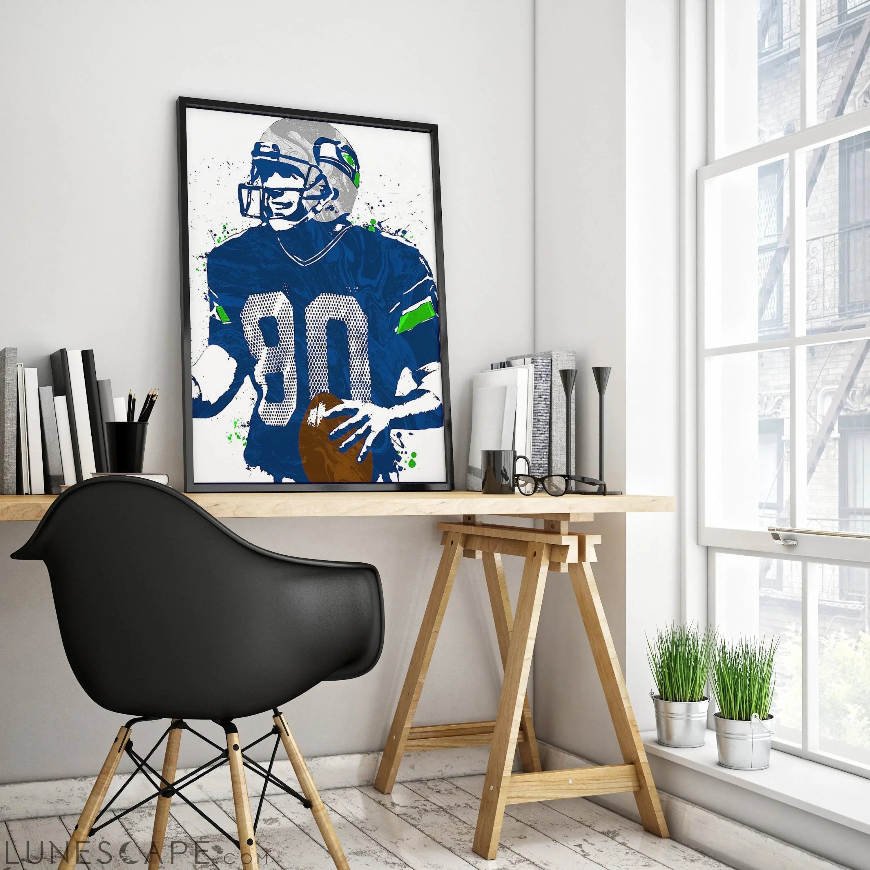 Steve Largent Wall Poster - Multiple Sizes LUNESCAPE