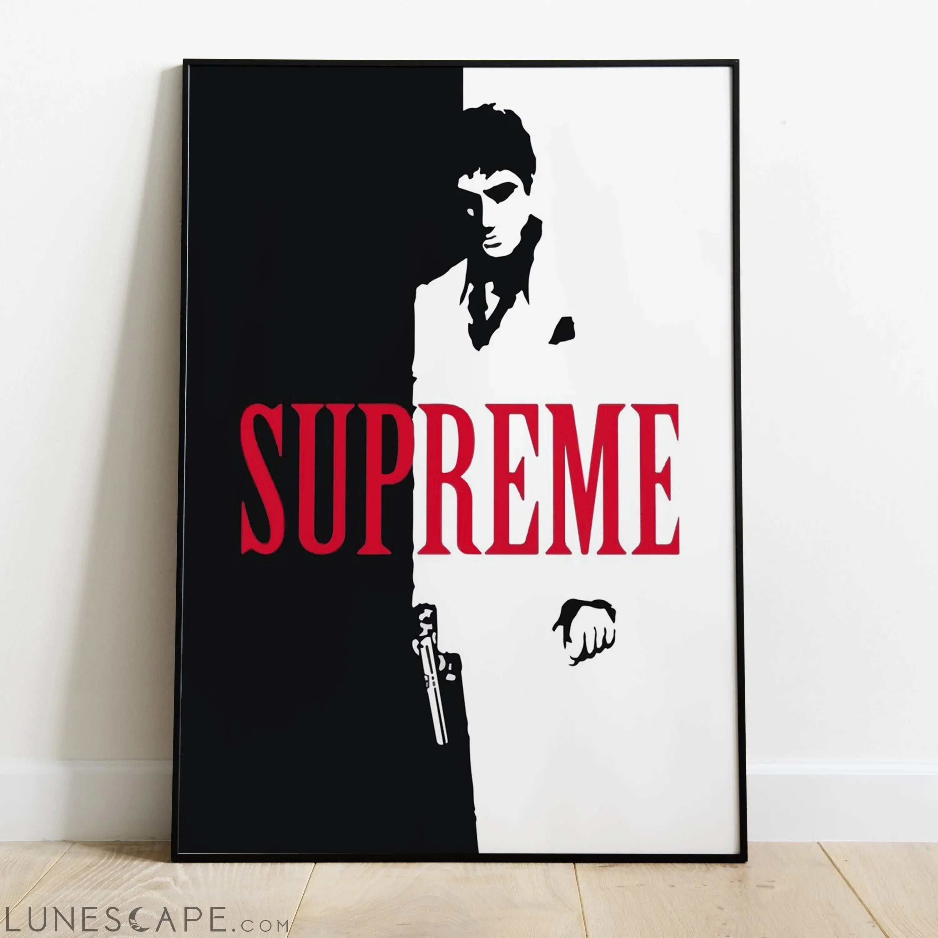 Supreme Scarface Poster LUNESCAPE