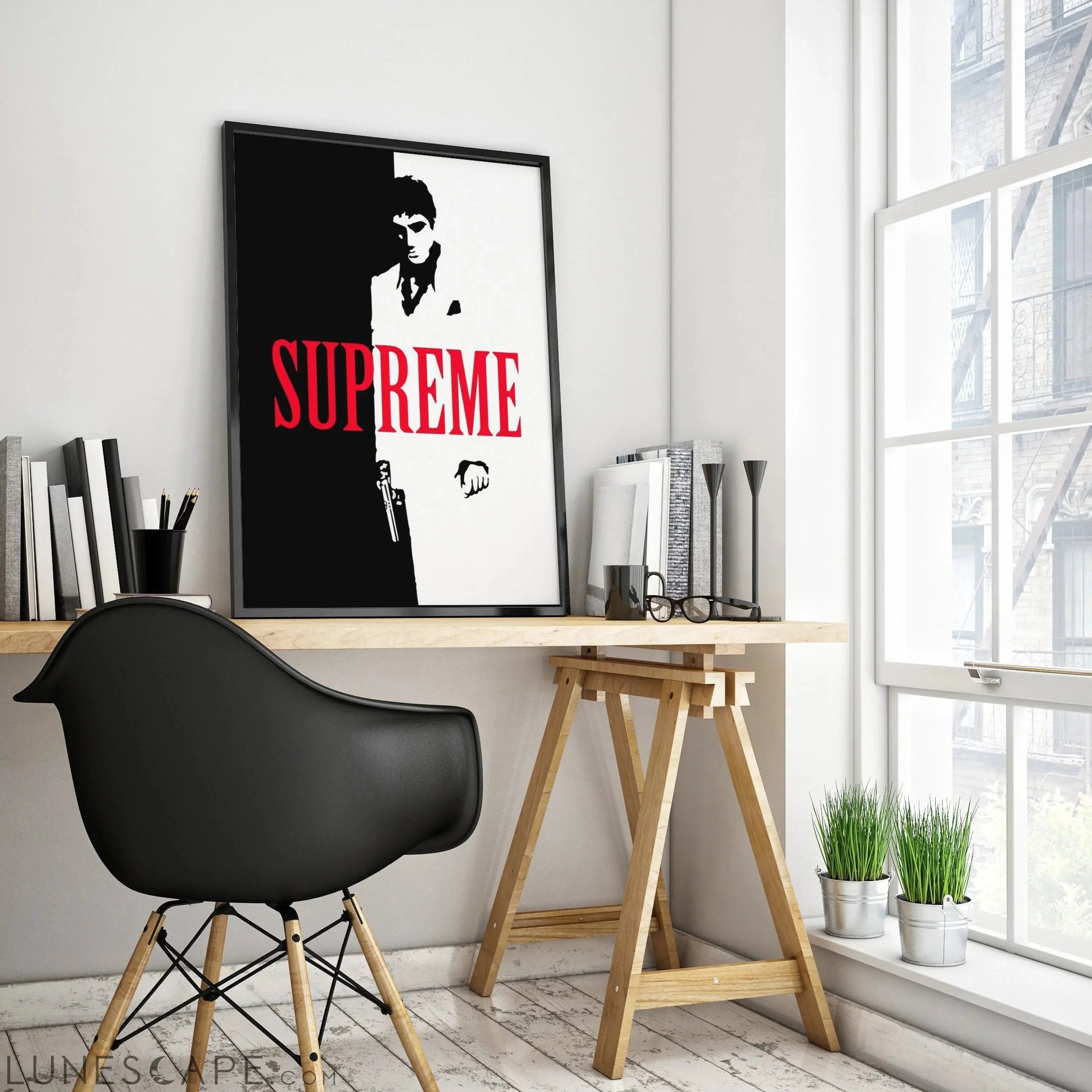 Supreme Scarface Poster LUNESCAPE