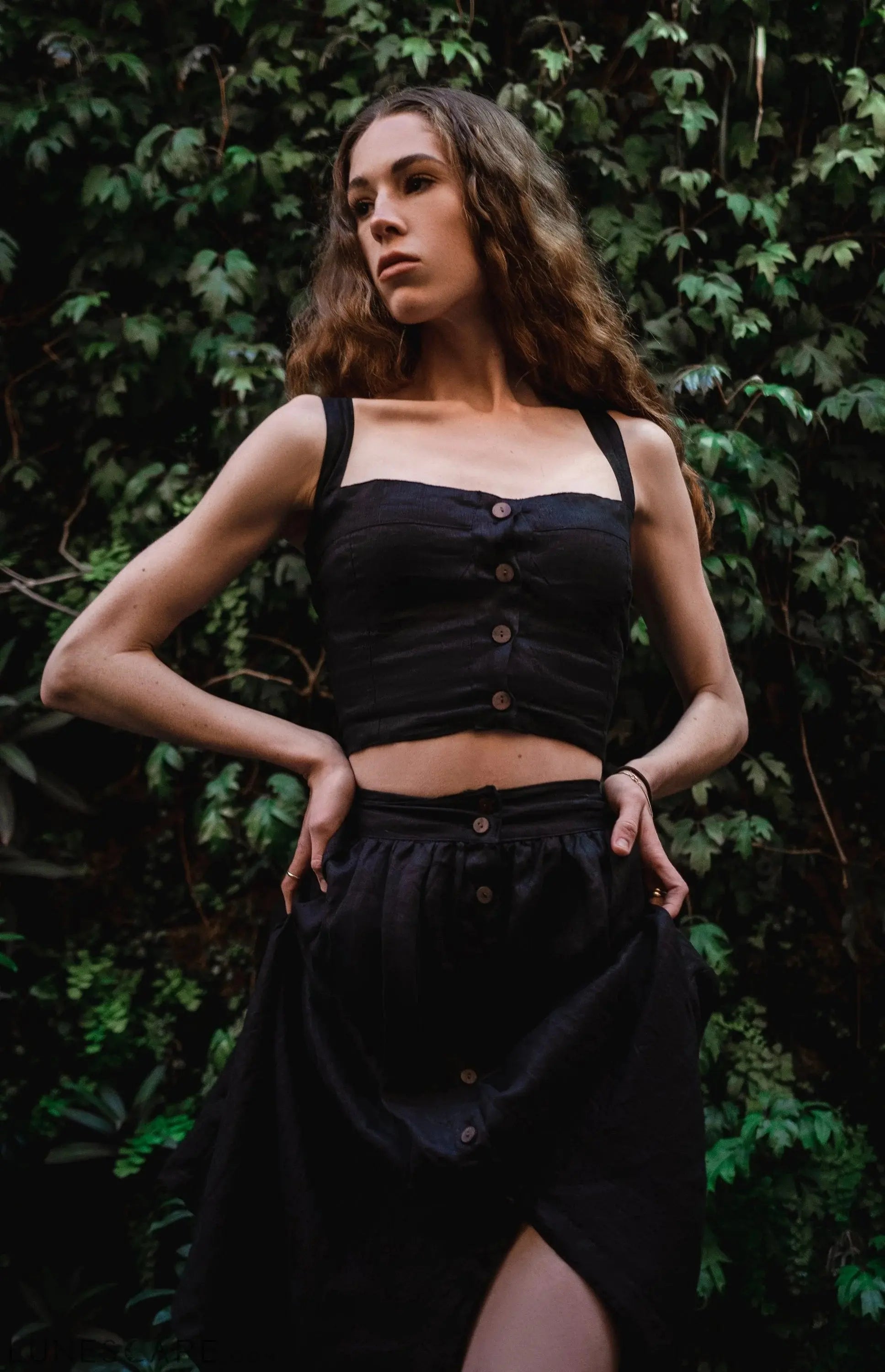 Theodora Bustier - Black LUNESCAPE