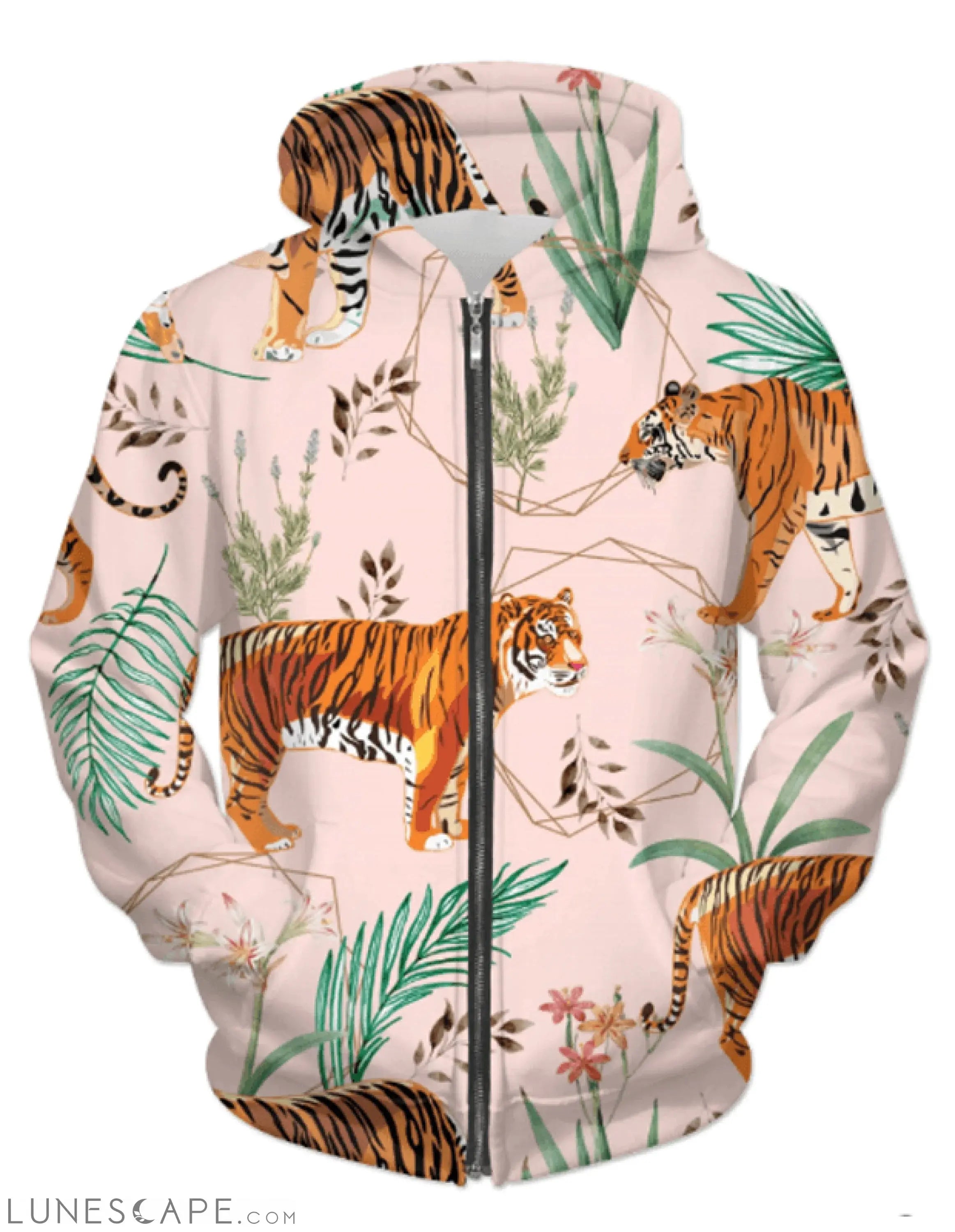 Tiger Zipper Hoodie LUNESCAPE