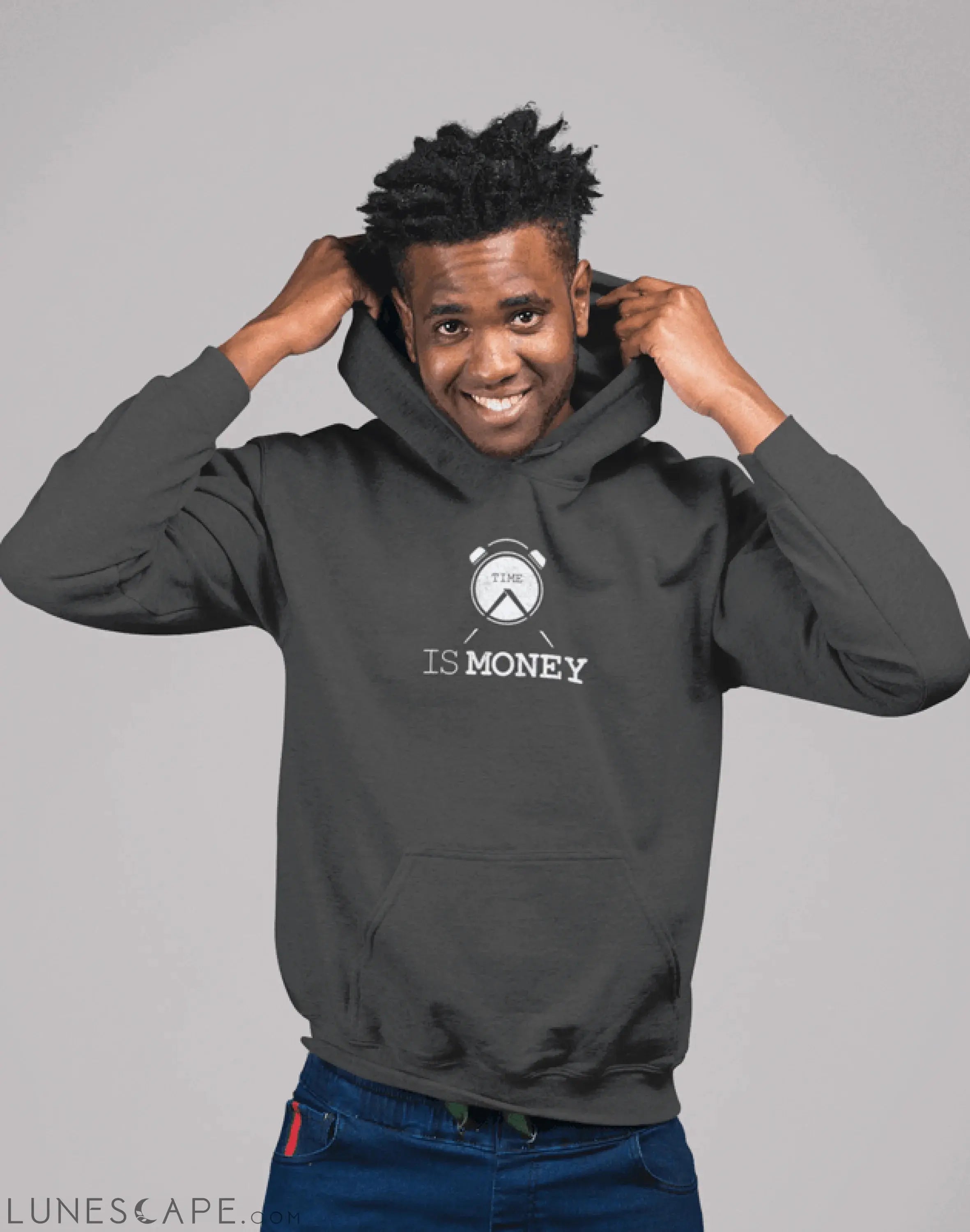 Time Is Money Hooded Sweatshirt LUNESCAPE