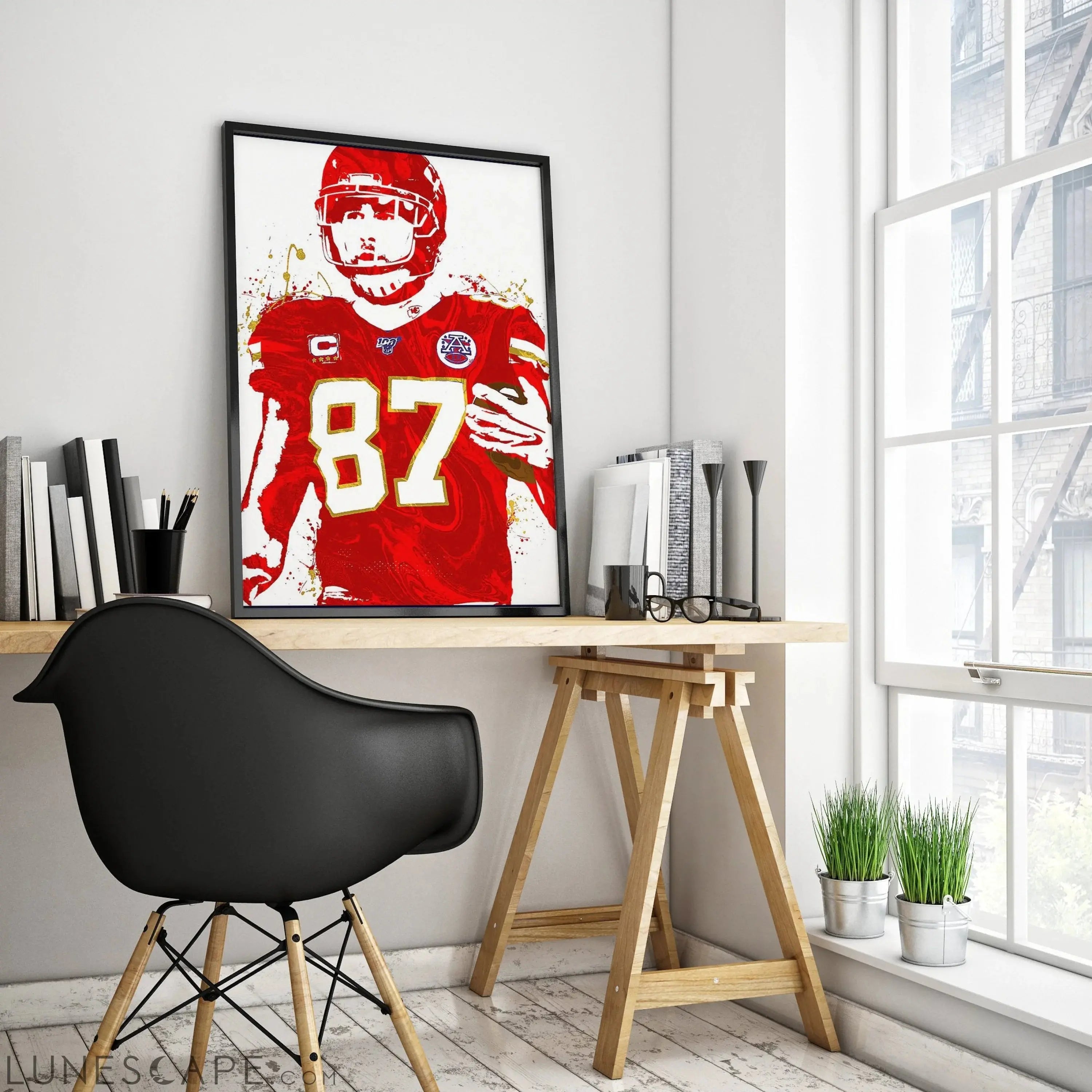 Travis Kelce Wall Poster - Multiple Sizes LUNESCAPE