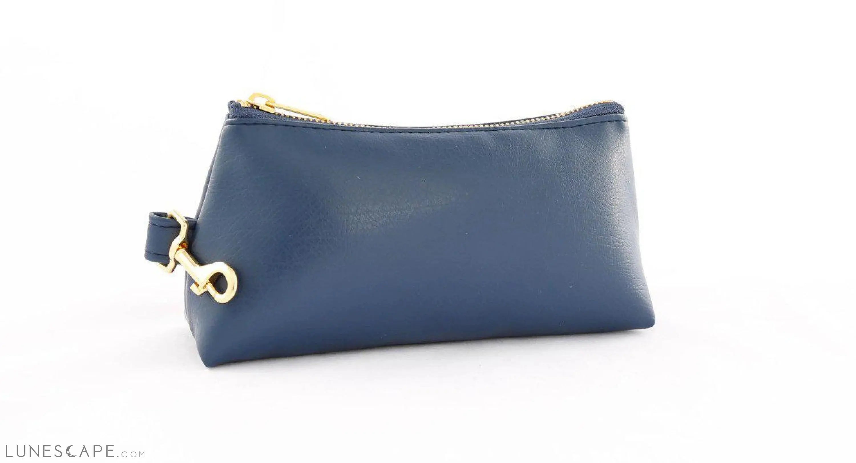 True Navy Vegan Leather Bag LUNESCAPE