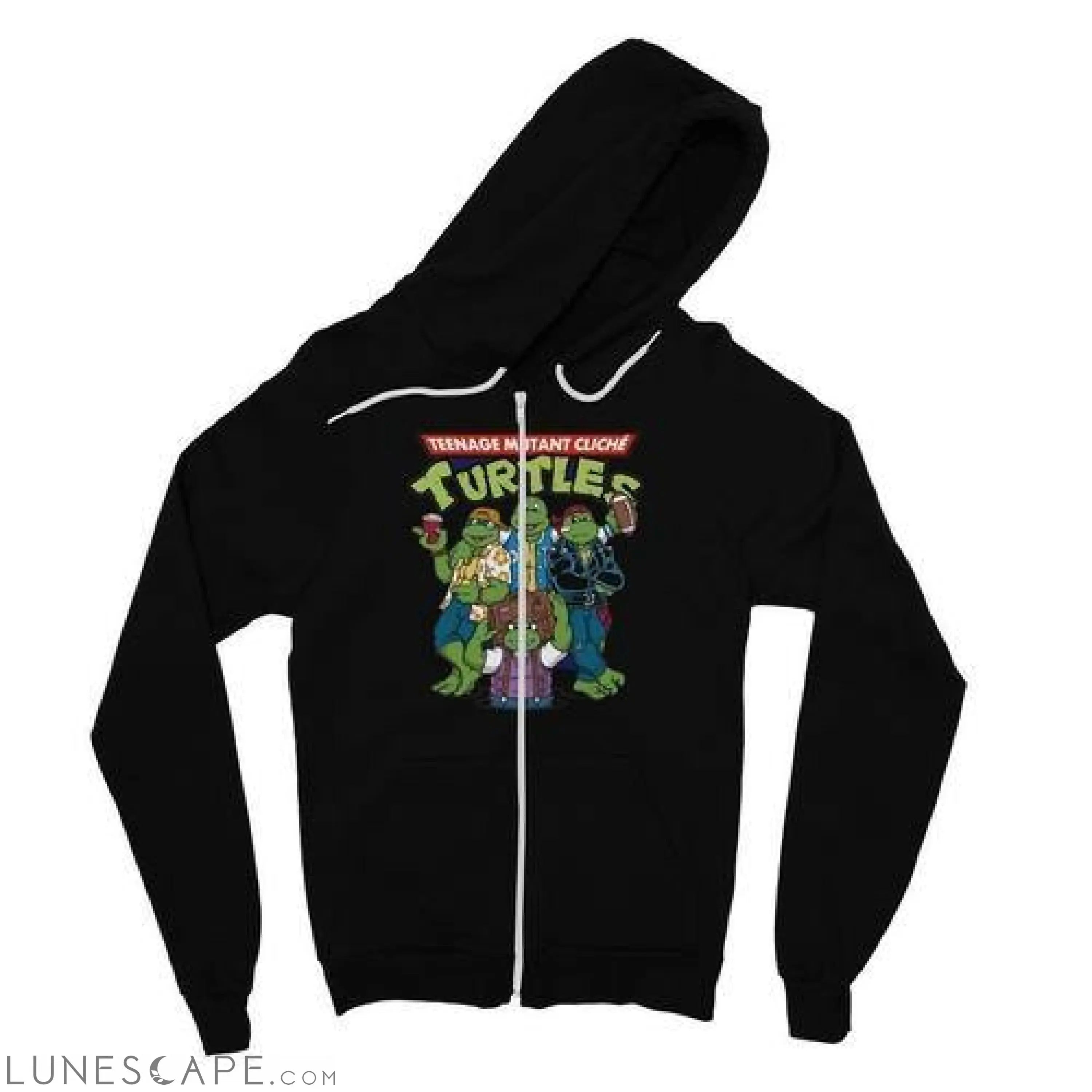 Turtles  Zipped Fleece Jacket LUNESCAPE