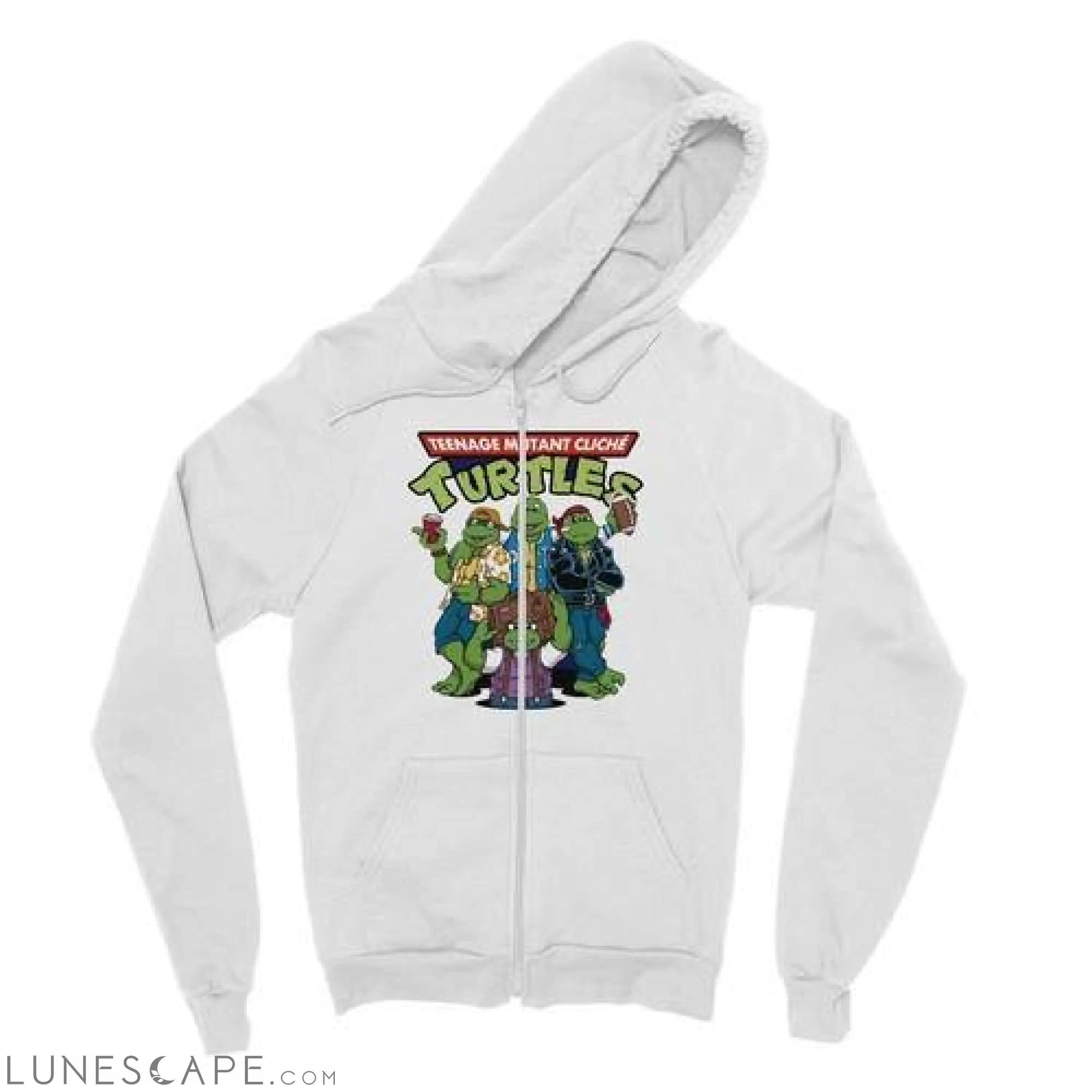 Turtles  Zipped Fleece Jacket LUNESCAPE
