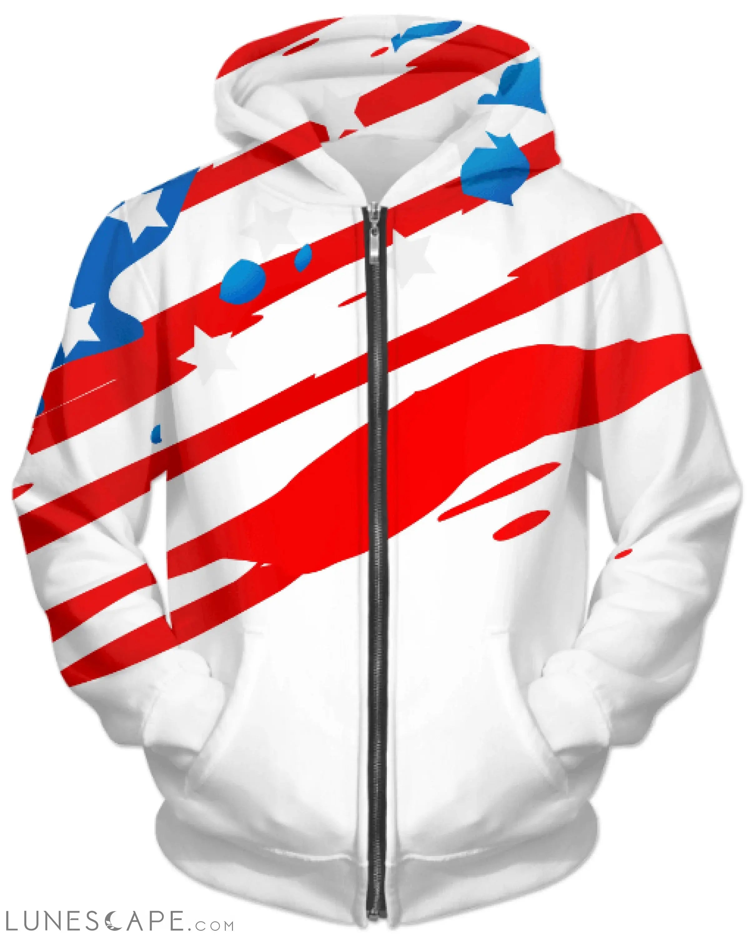 USA Zipper Hoodie LUNESCAPE