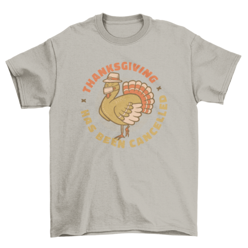 Cancelled thanksgiving t-shirt design LUNESCAPE