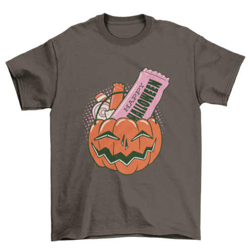 Candy pumpkin t-shirt LUNESCAPE