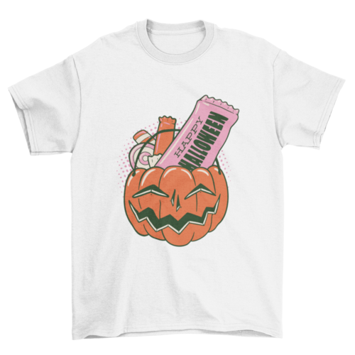 Candy pumpkin t-shirt LUNESCAPE