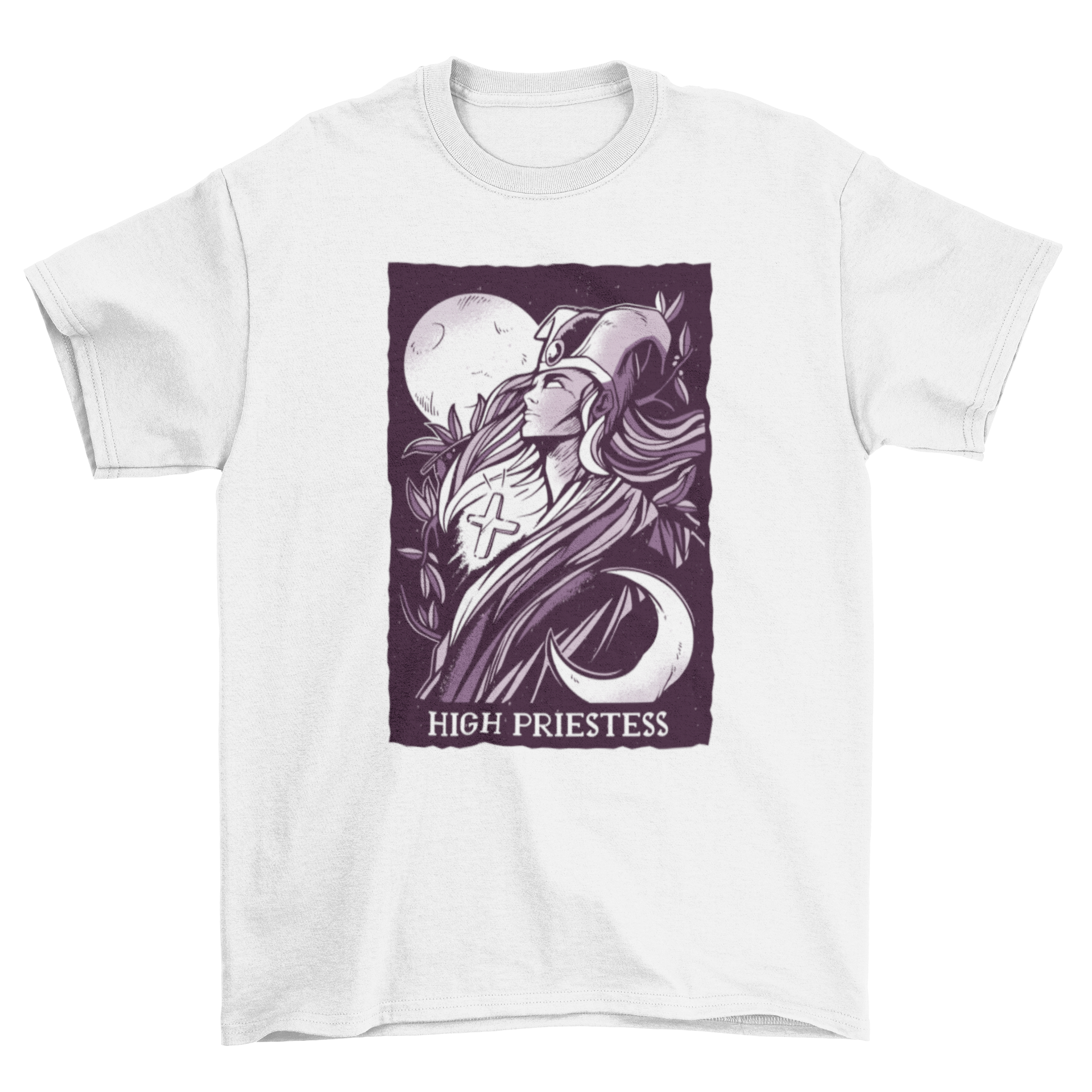 High priestess tarot t-shirt LUNESCAPE
