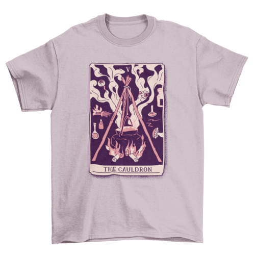 Cauldron mystical tarot card t-shirt LUNESCAPE