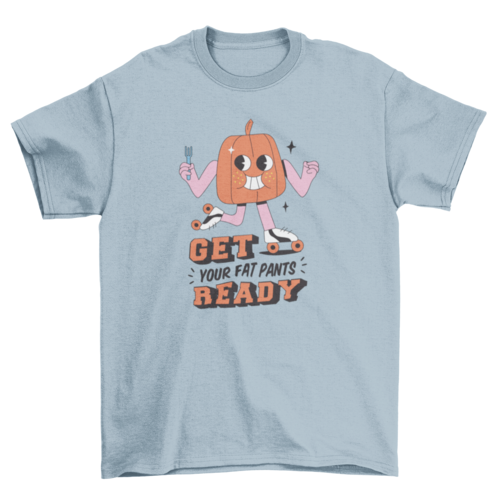 Cartoon pumpkin thanksgiving t-shirt LUNESCAPE