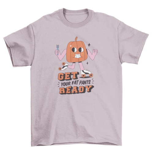 Cartoon pumpkin thanksgiving t-shirt LUNESCAPE