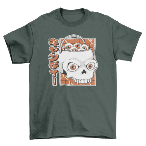 Candy skull t-shirt LUNESCAPE