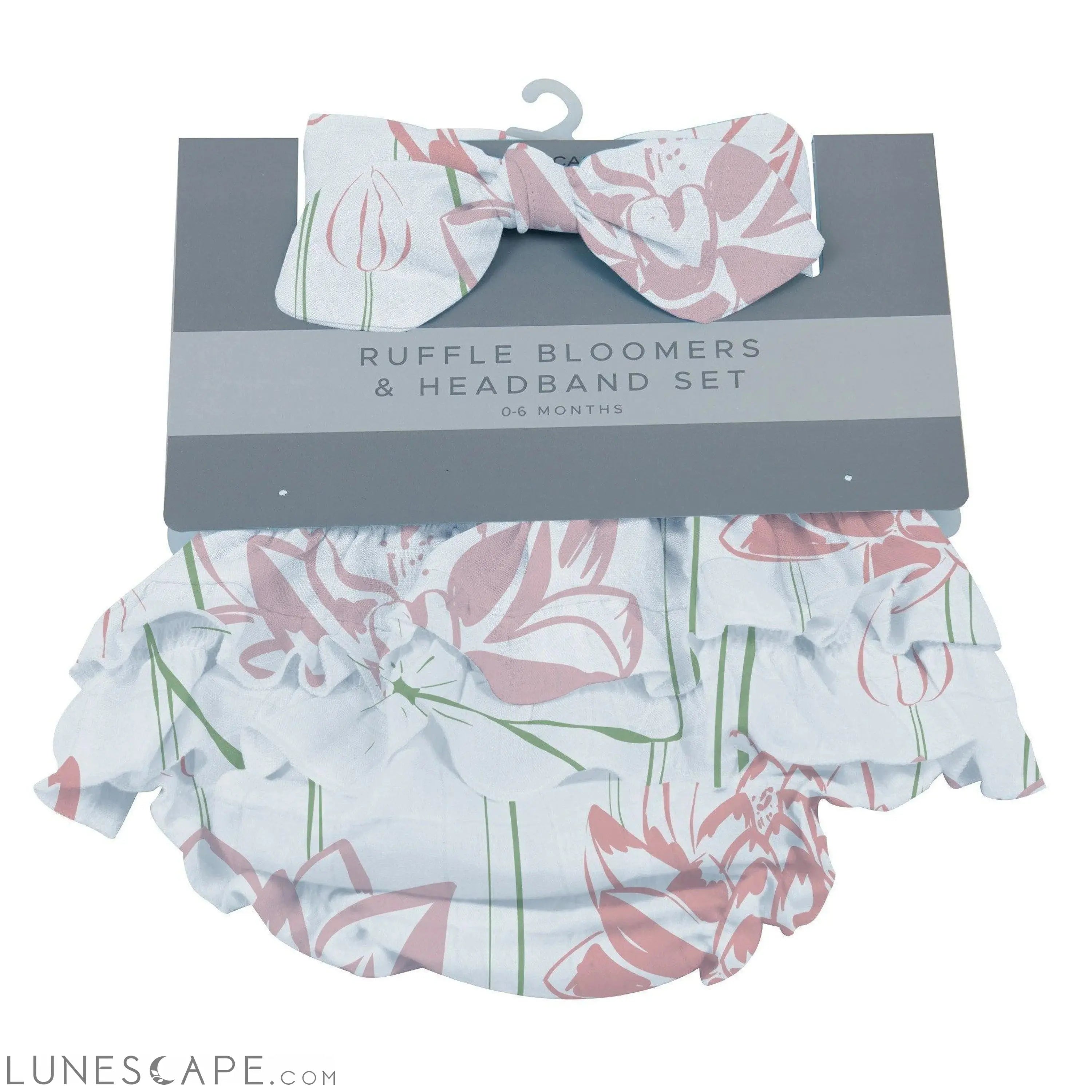 Water Lily Ruffle Bloomers and Headband Set LUNESCAPE