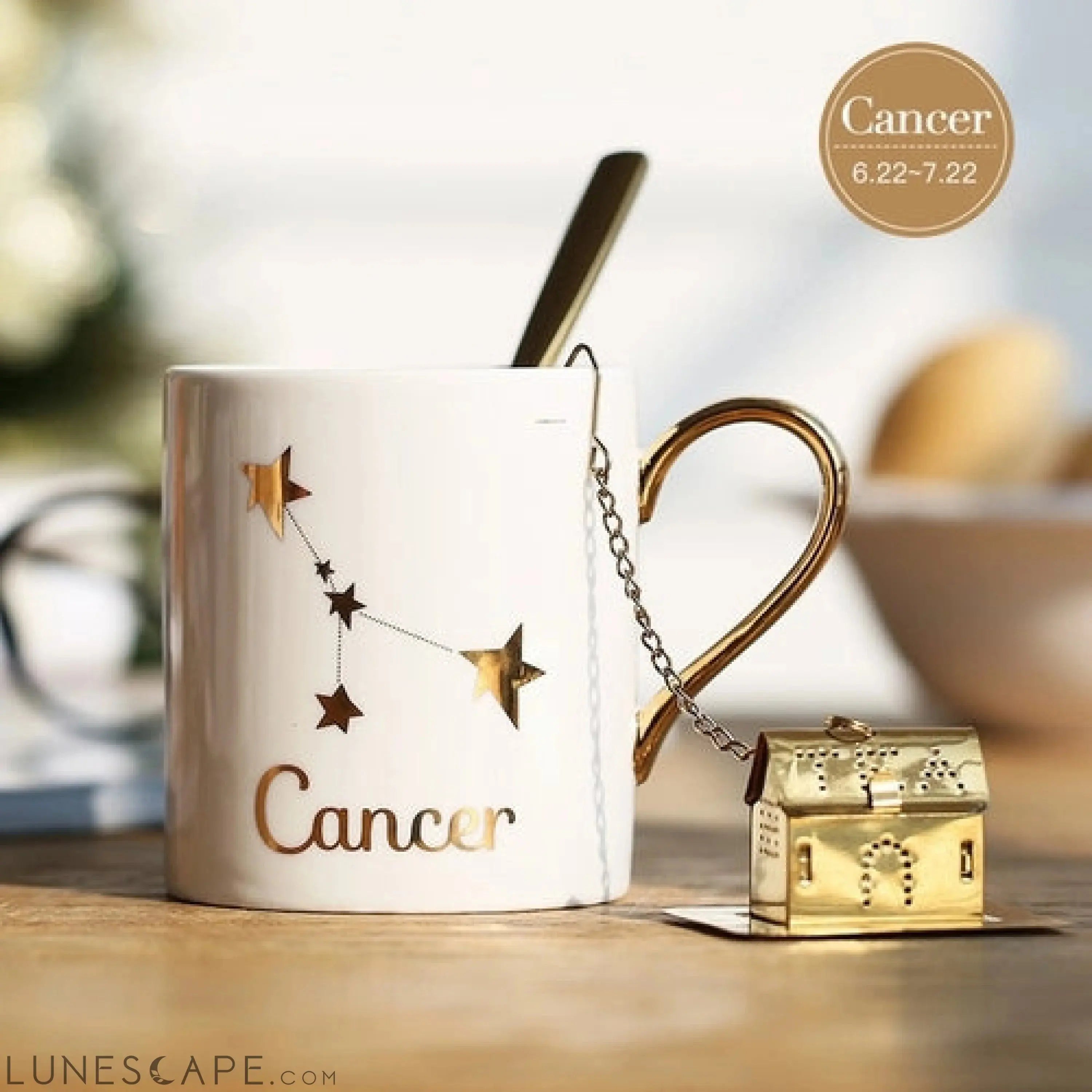 Zodiac Coffee Mug w/Spoon LUNESCAPE