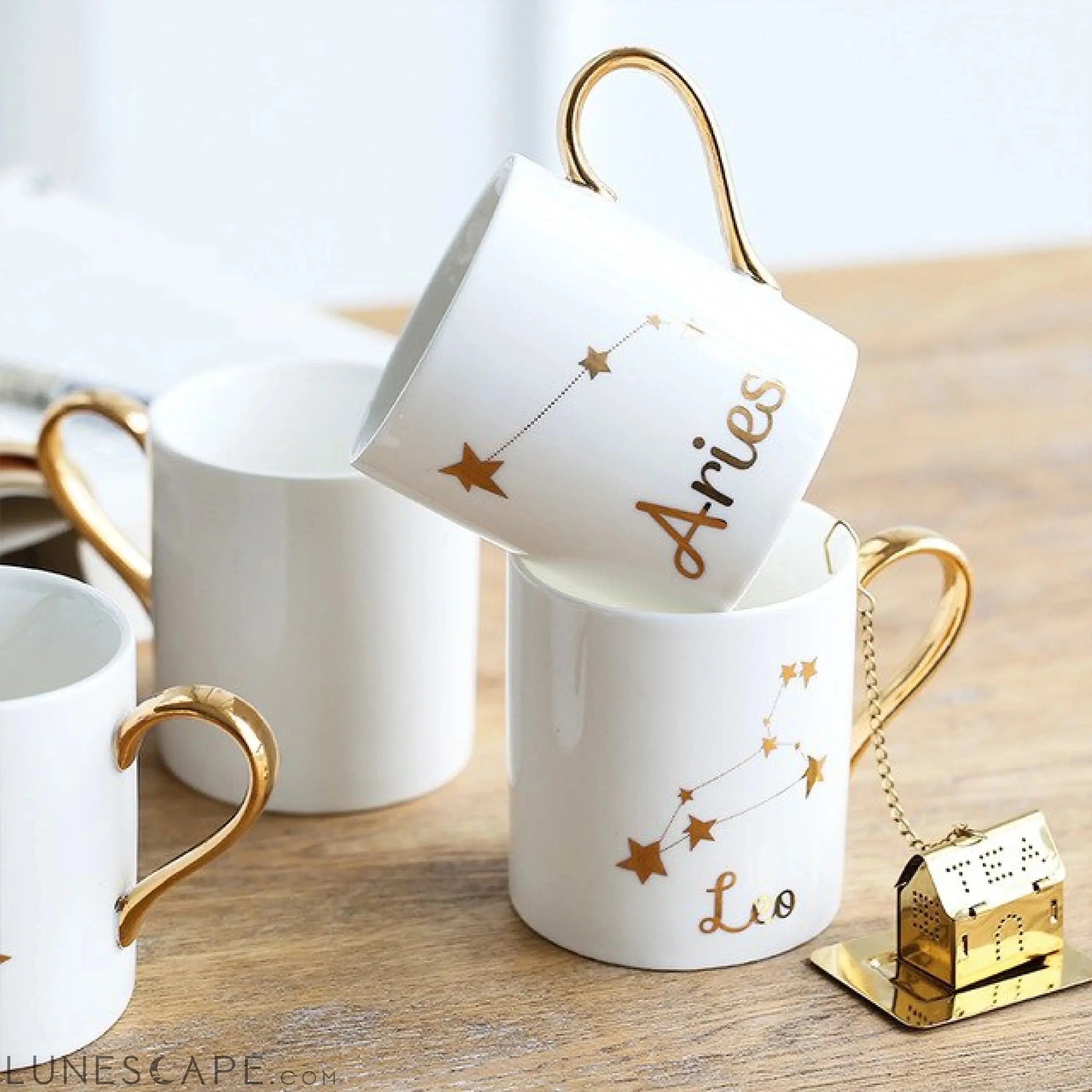 Zodiac Coffee Mug w/Spoon LUNESCAPE