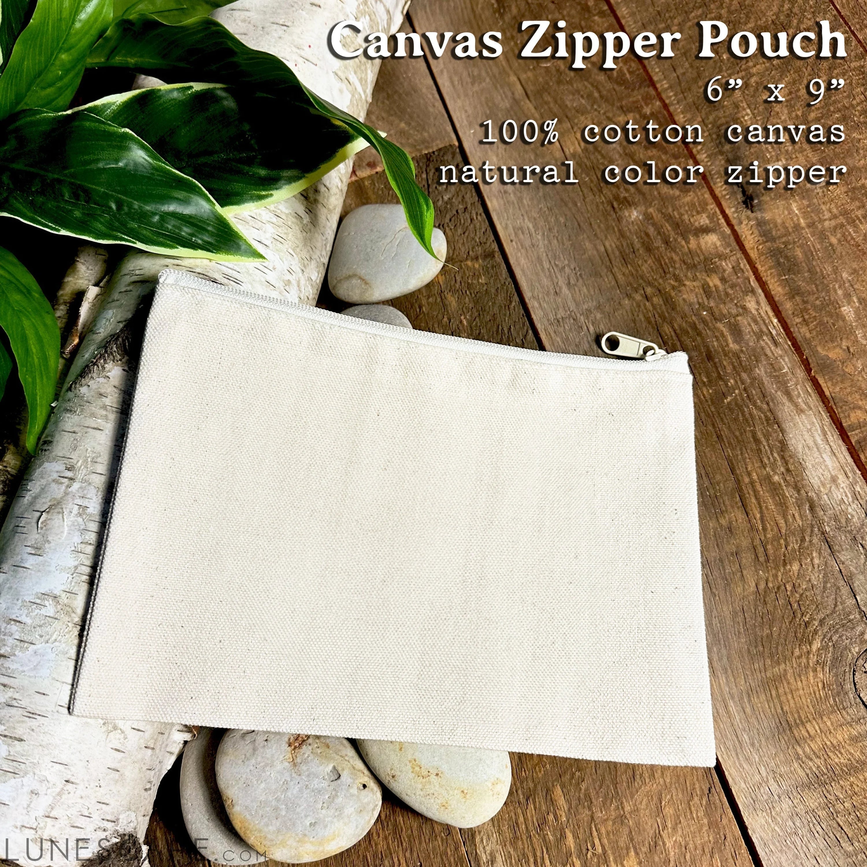 A Tiny Path - Spring Canvas Zipper Pouch LUNESCAPE