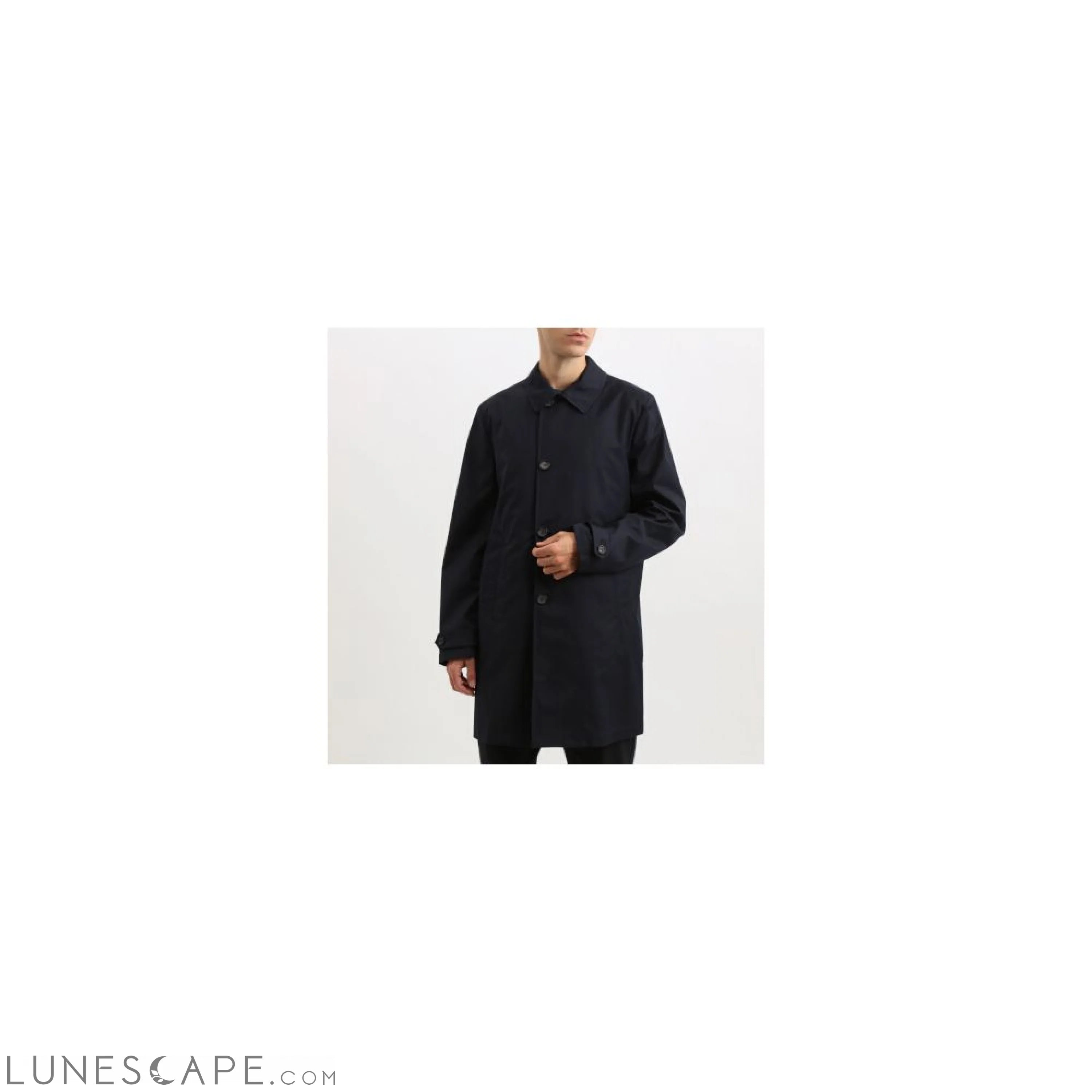 Add Blue Polyester Jacket LUNESCAPE