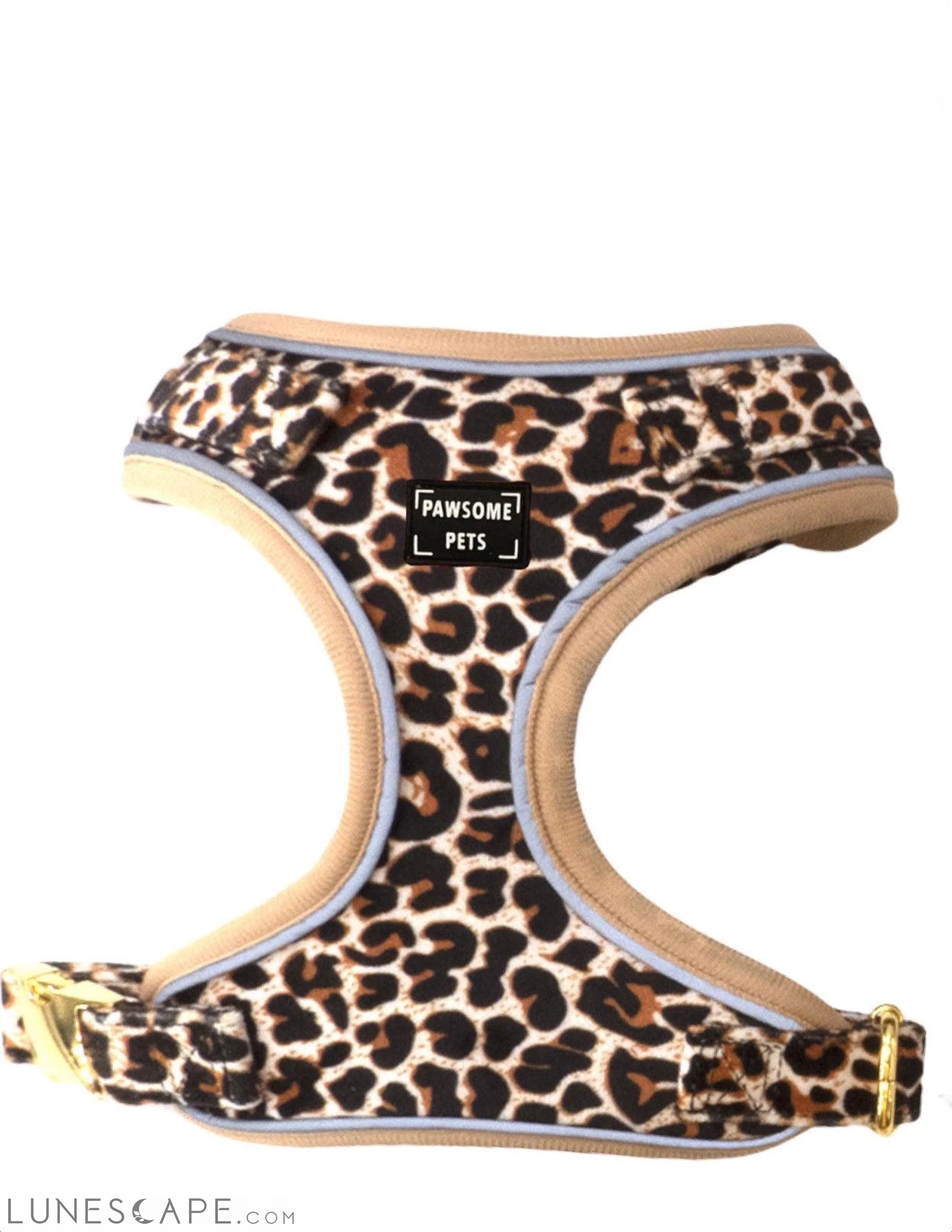 Adjustable Dog Harness - Beige Leopard LUNESCAPE