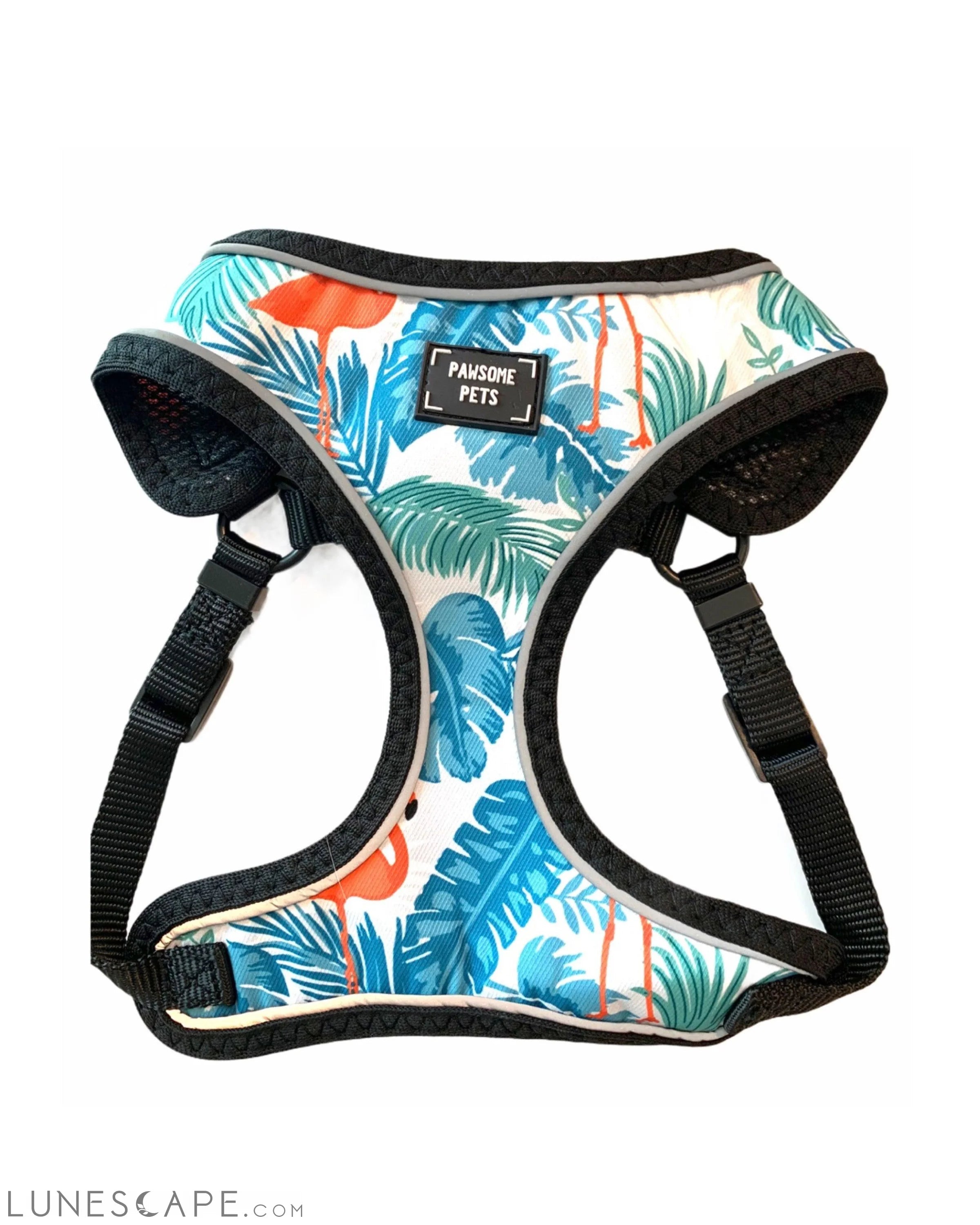 Adjustable Dog Harness - Blumond Flamingo LUNESCAPE