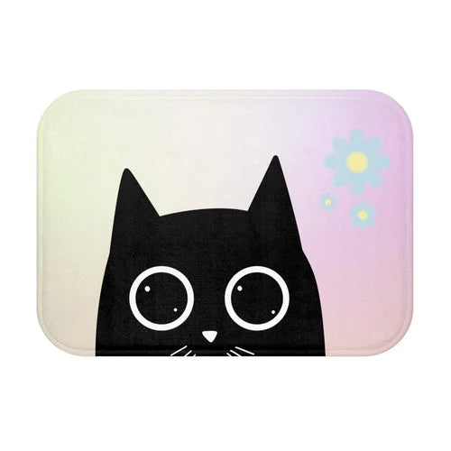 Adorable Cat Anime Bath Mat LUNESCAPE