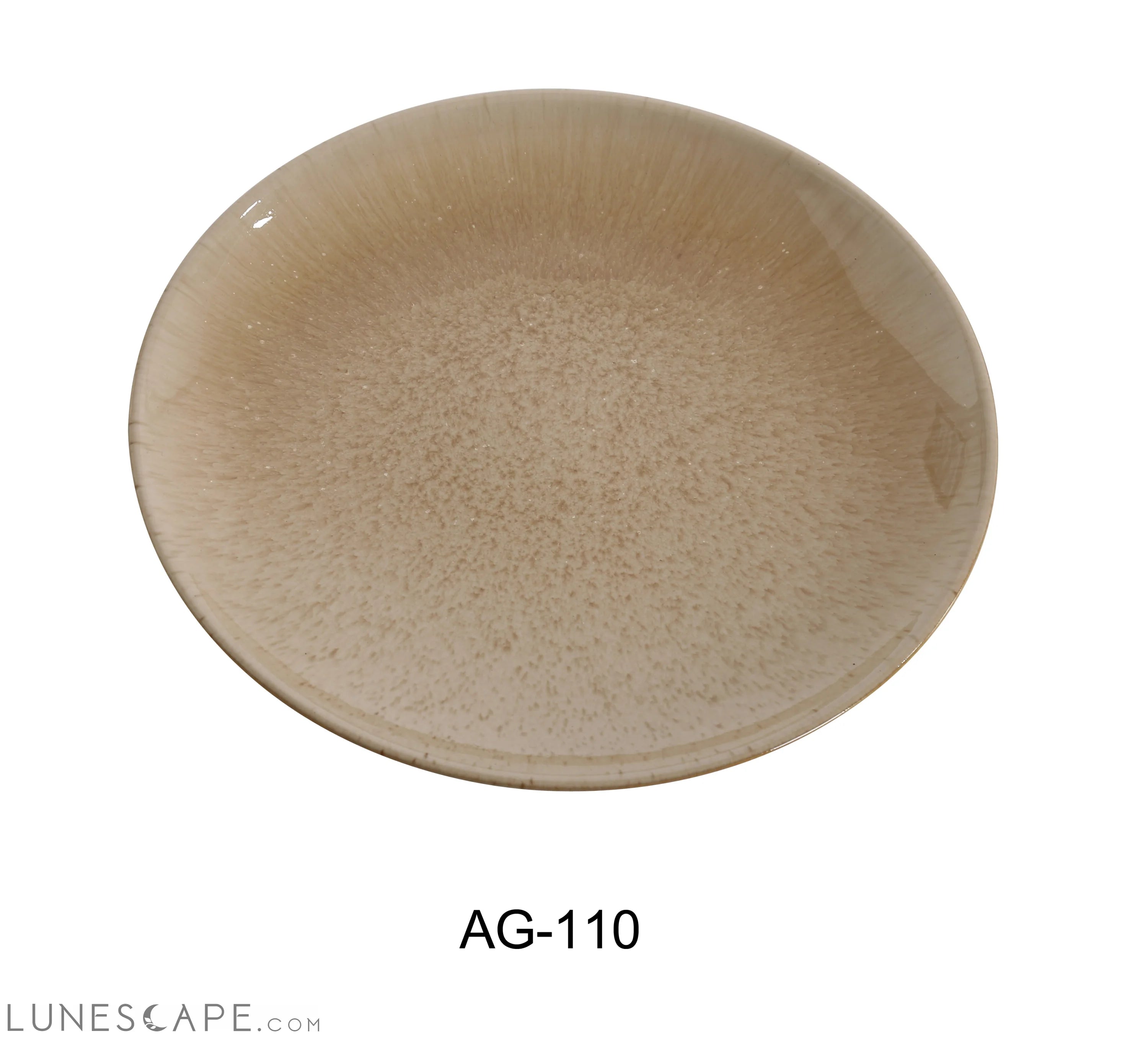 Agate Coupe Shape Round Dinner Plate LUNESCAPE