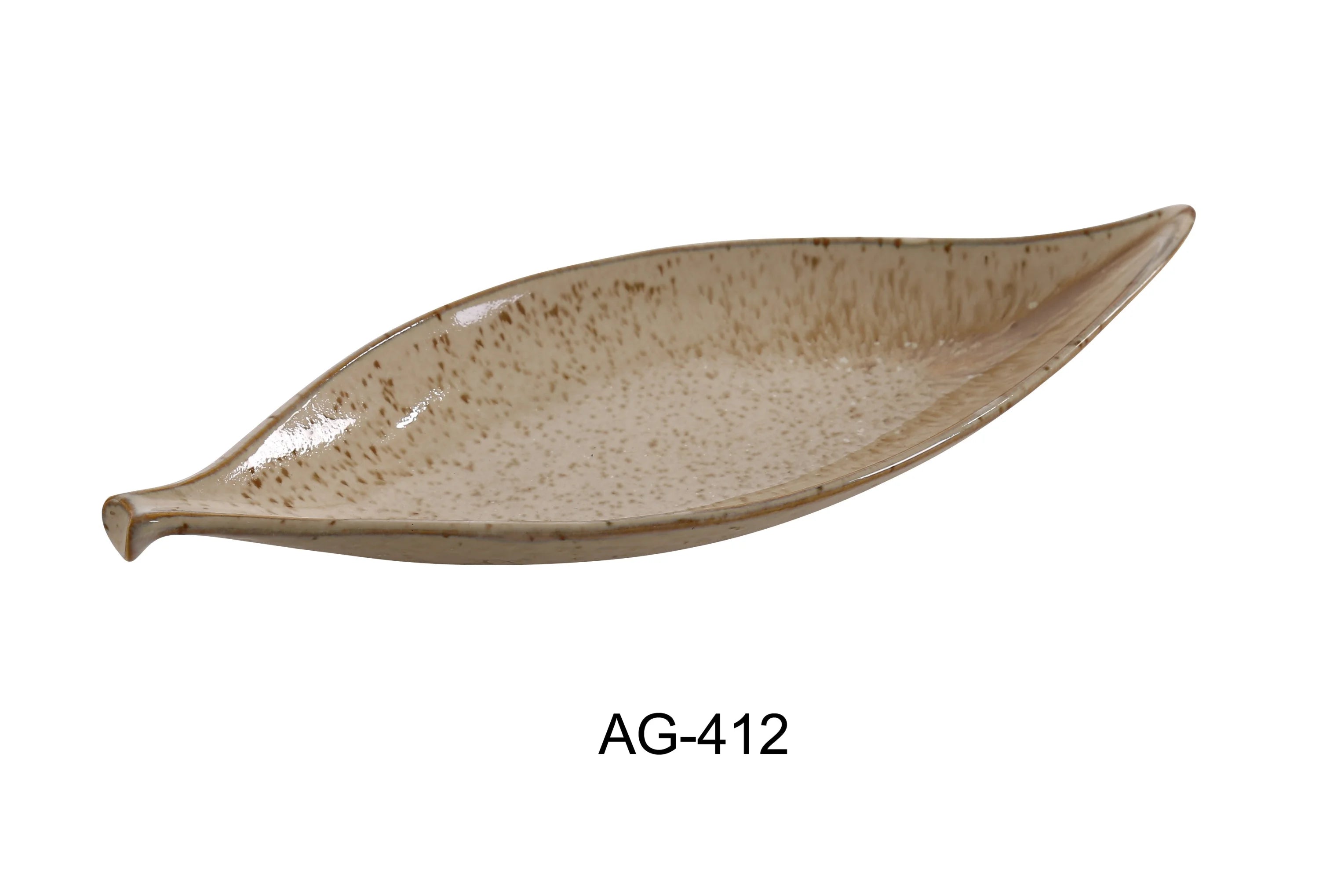 Agate Leaf Shaped Salad Plate LUNESCAPE