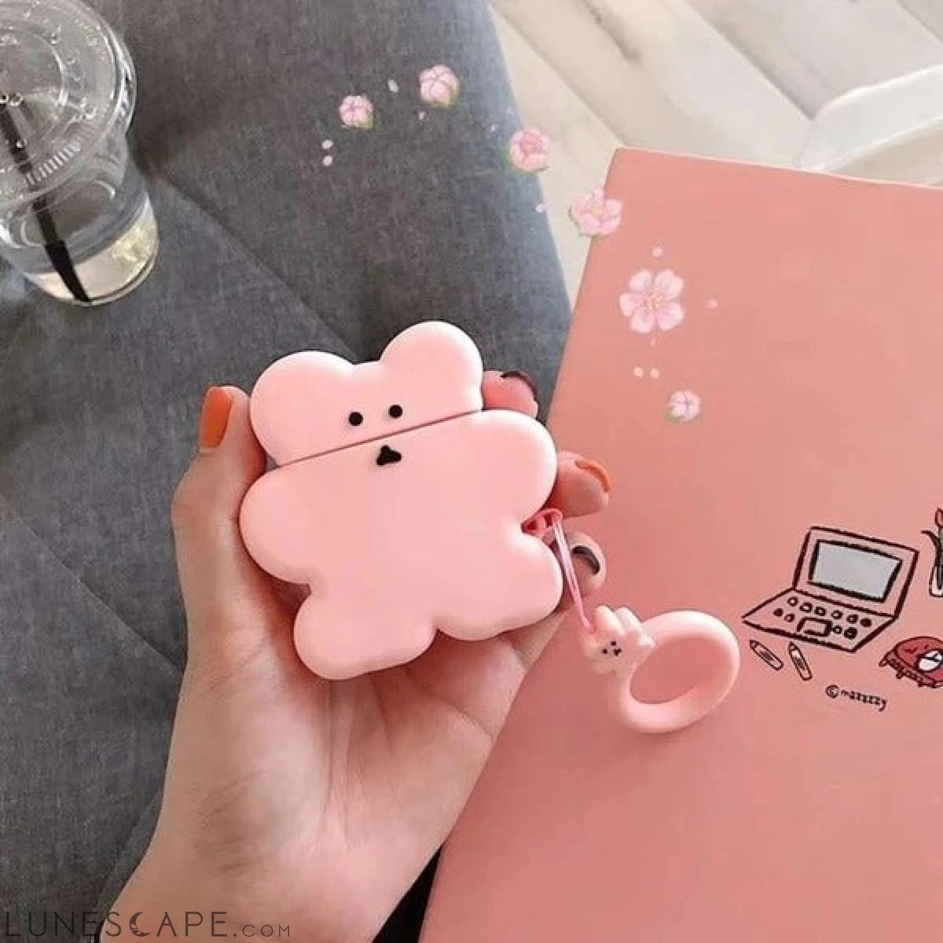 AirPods Cookie Bear Silicone Case Cover LUNESCAPE