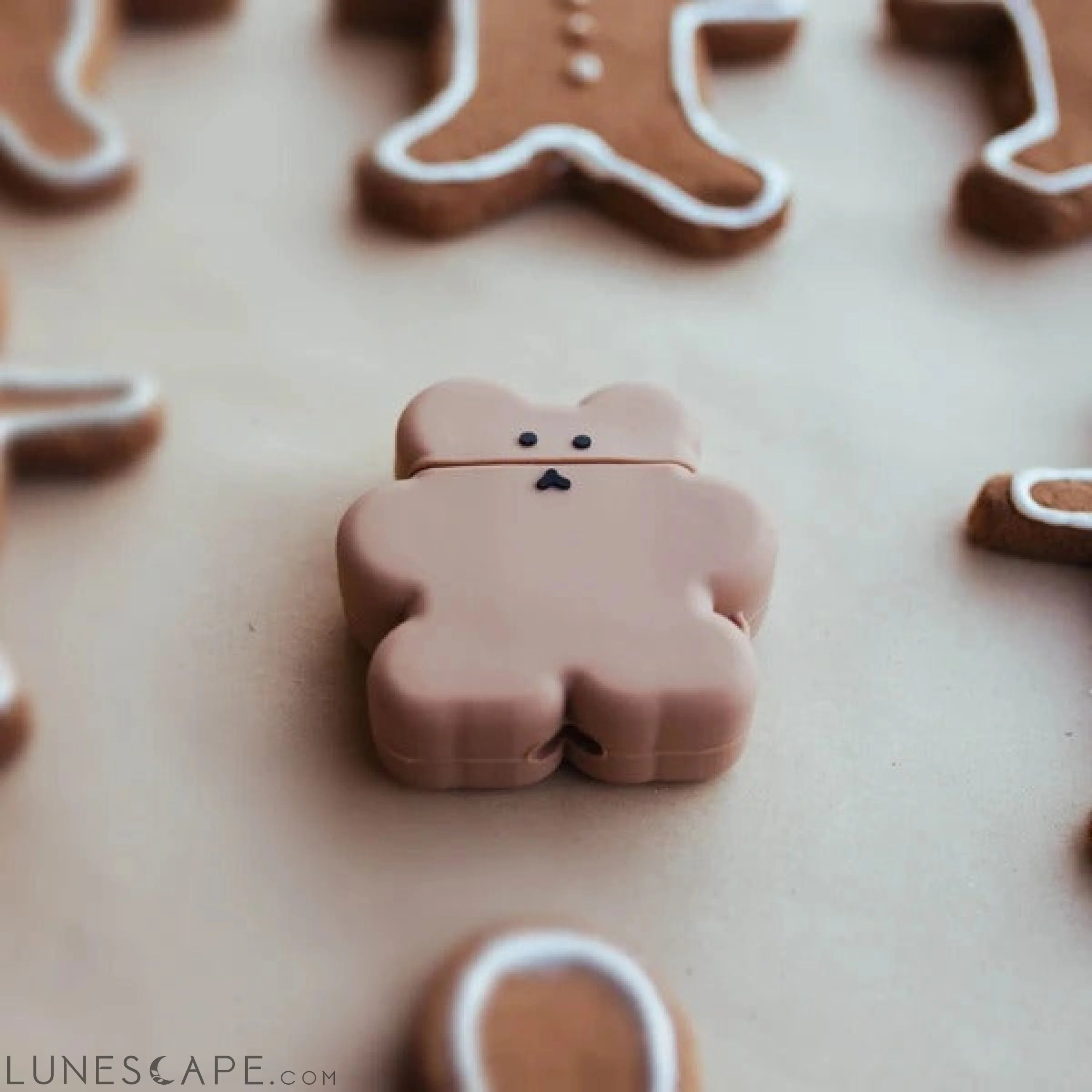 AirPods Cookie Bear Silicone Case Cover LUNESCAPE