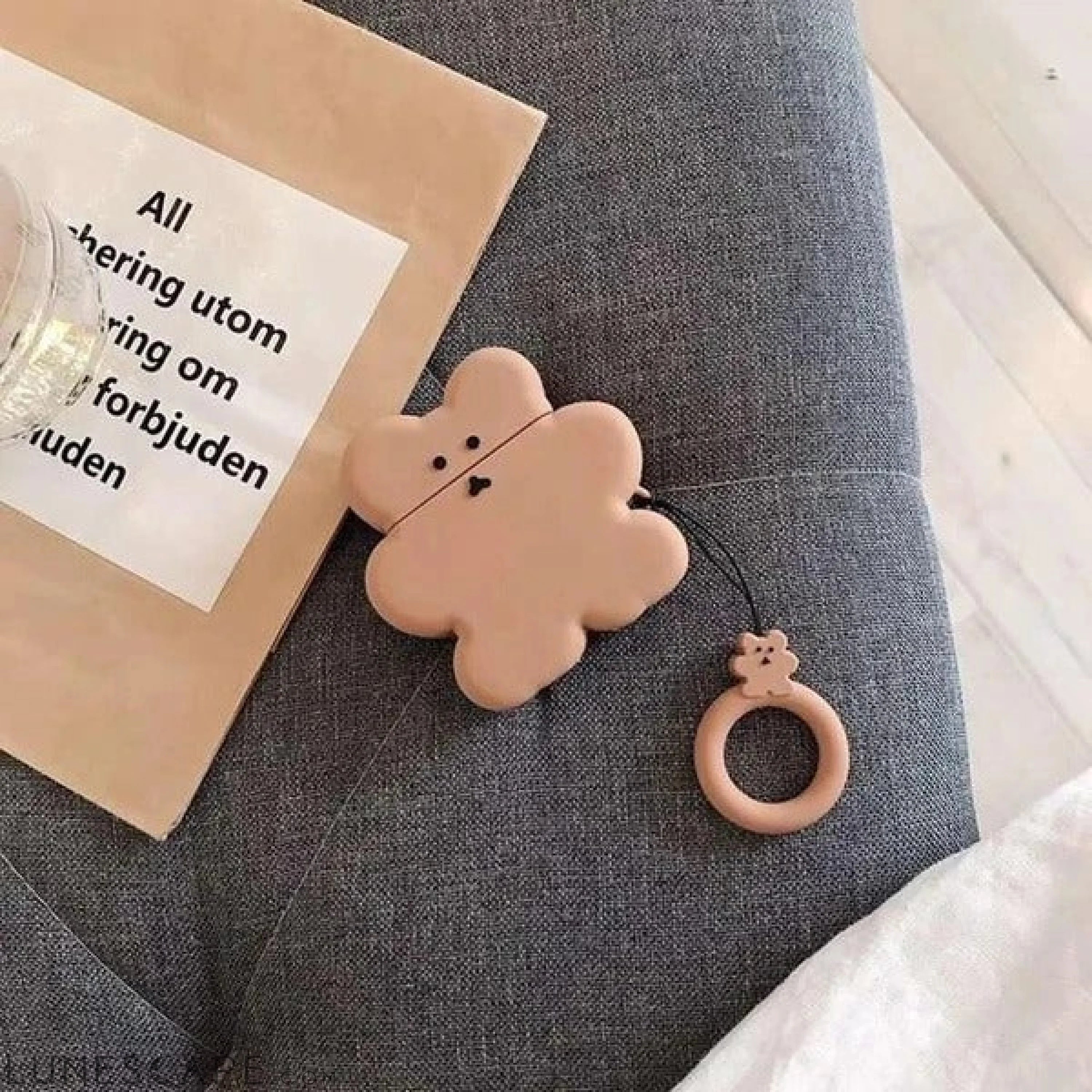 AirPods Cookie Bear Silicone Case Cover LUNESCAPE