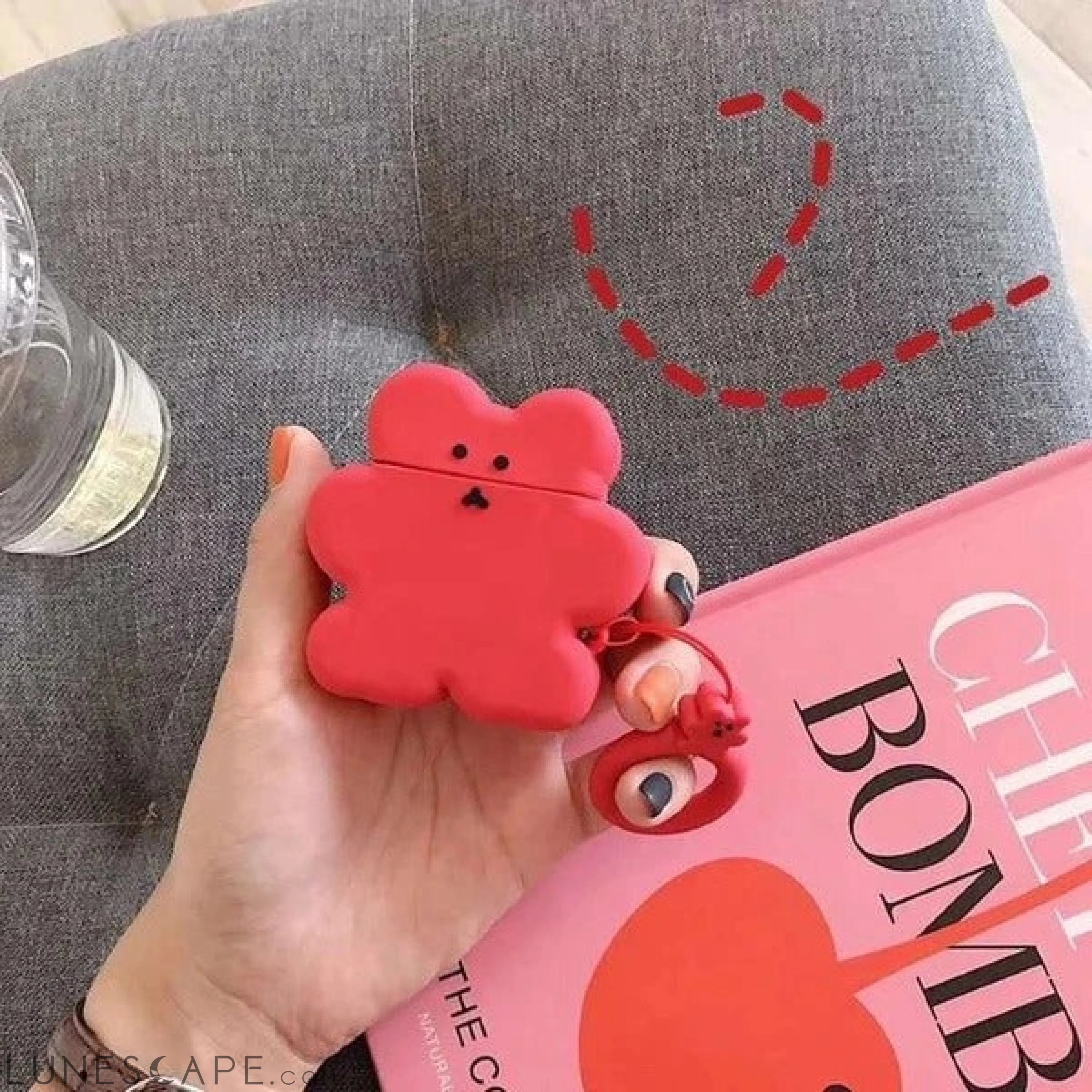 AirPods Cookie Bear Silicone Case Cover LUNESCAPE