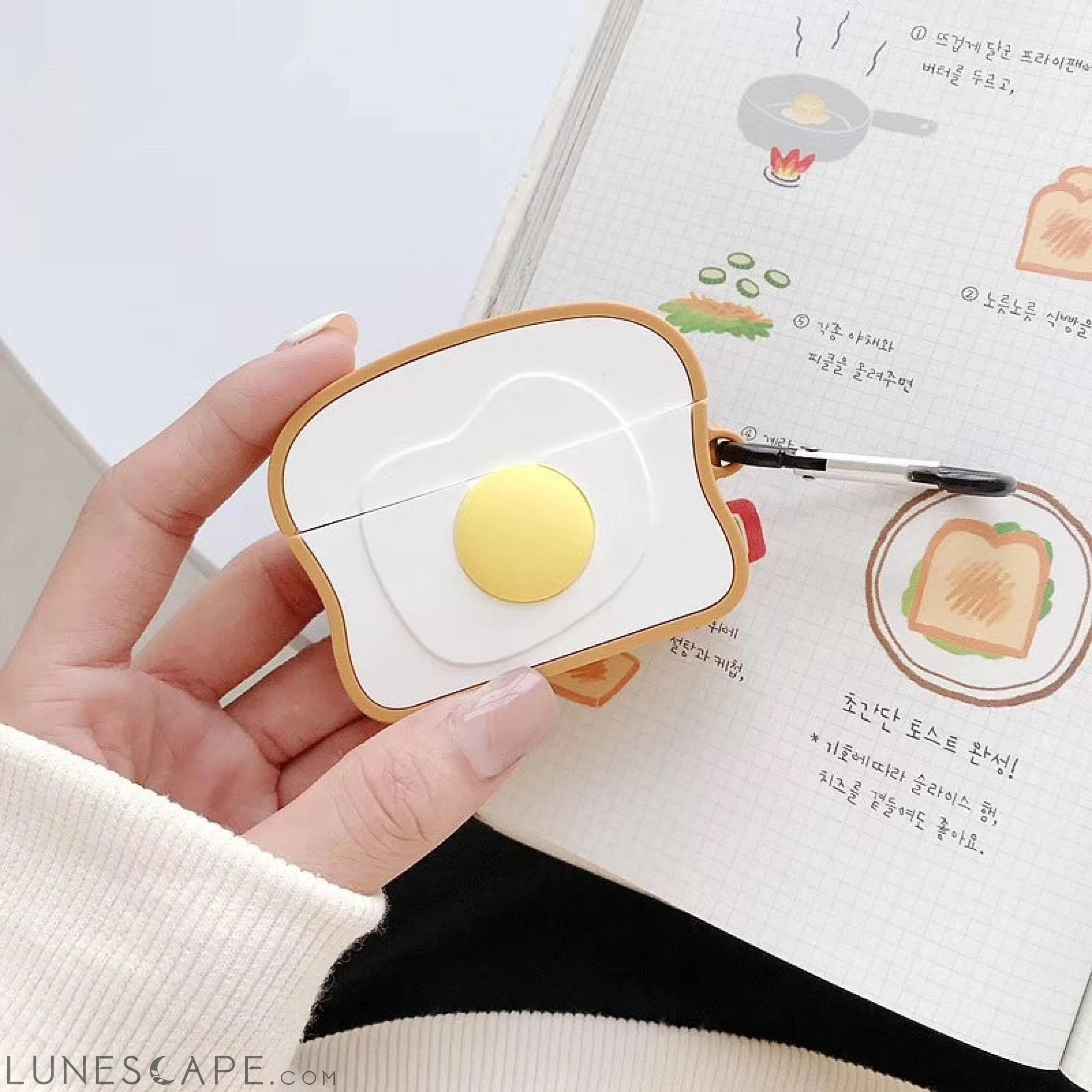 AirPods Fried Egg Silicone Case Cover LUNESCAPE