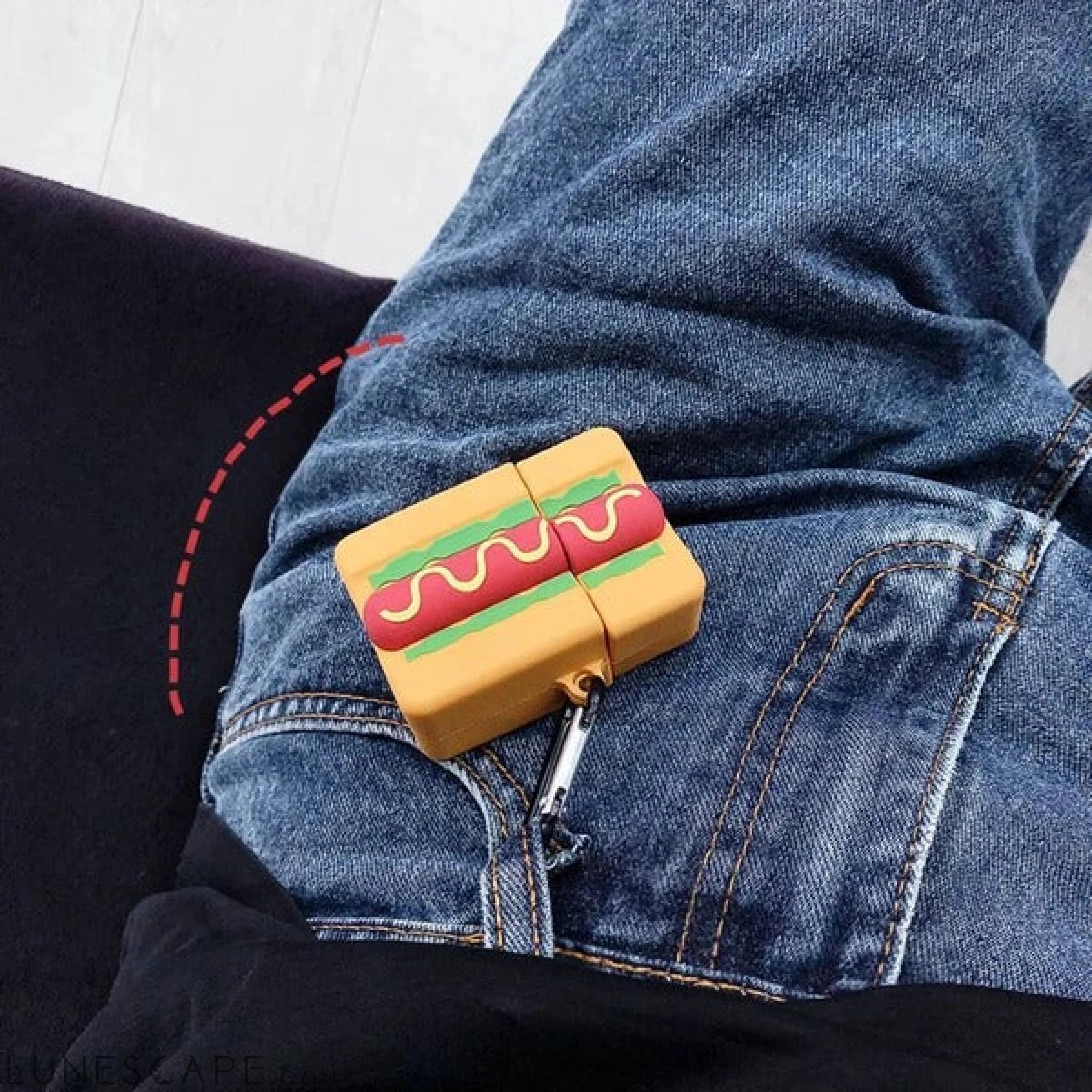 AirPods Hot Dog Silicone Case Cover LUNESCAPE