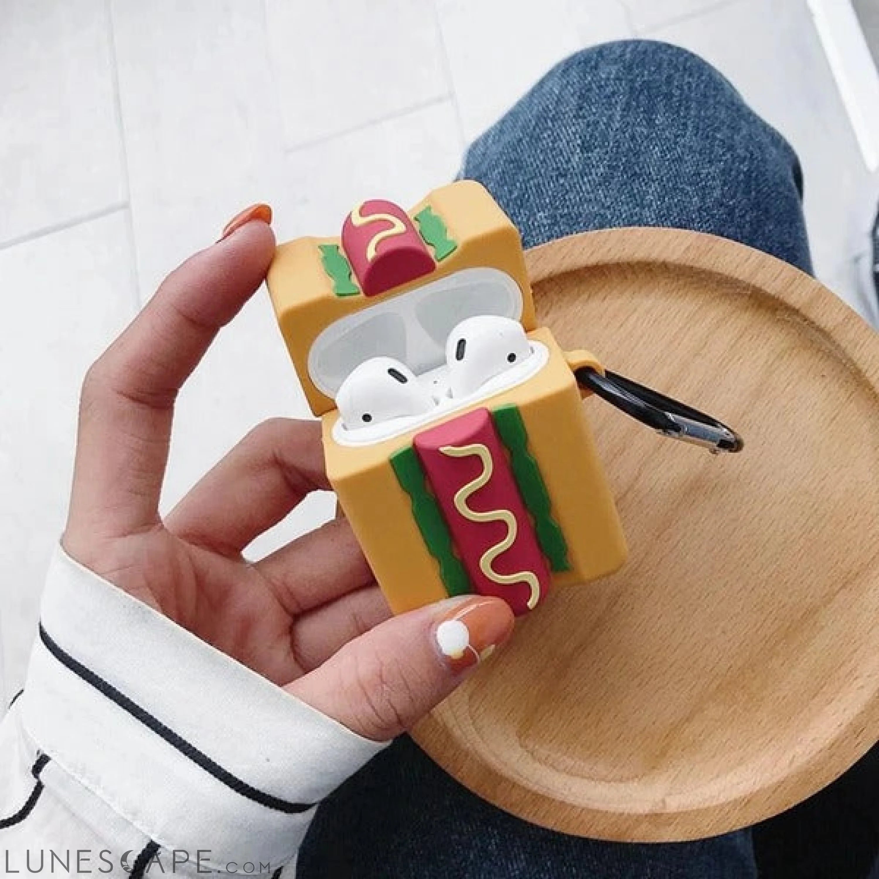 AirPods Hot Dog Silicone Case Cover LUNESCAPE