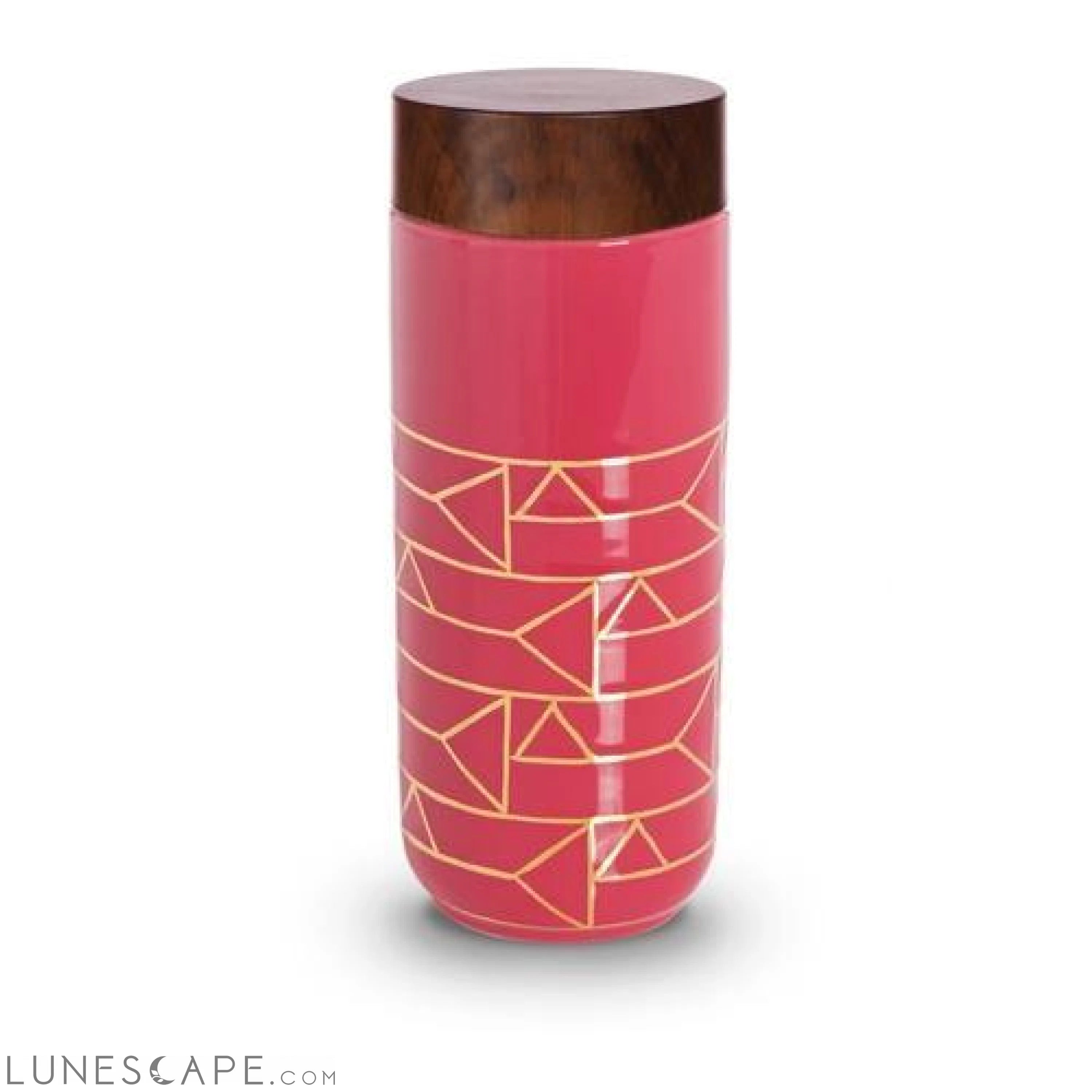 Alchemic Tourmaline Charged Travel Tumbler - Black / Gold Horizontal LUNESCAPE