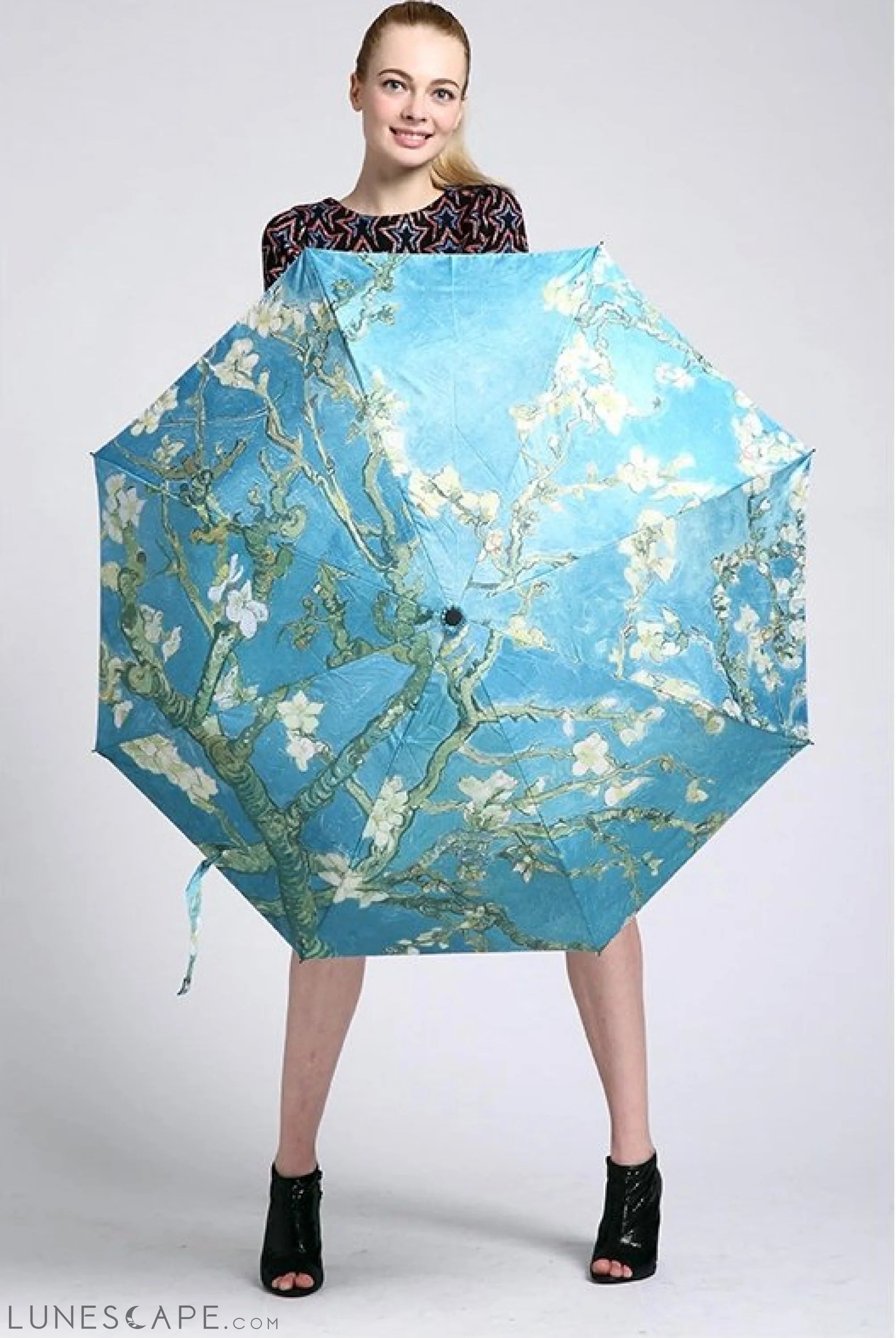 Almond Branches in Bloom Umbrella LUNESCAPE