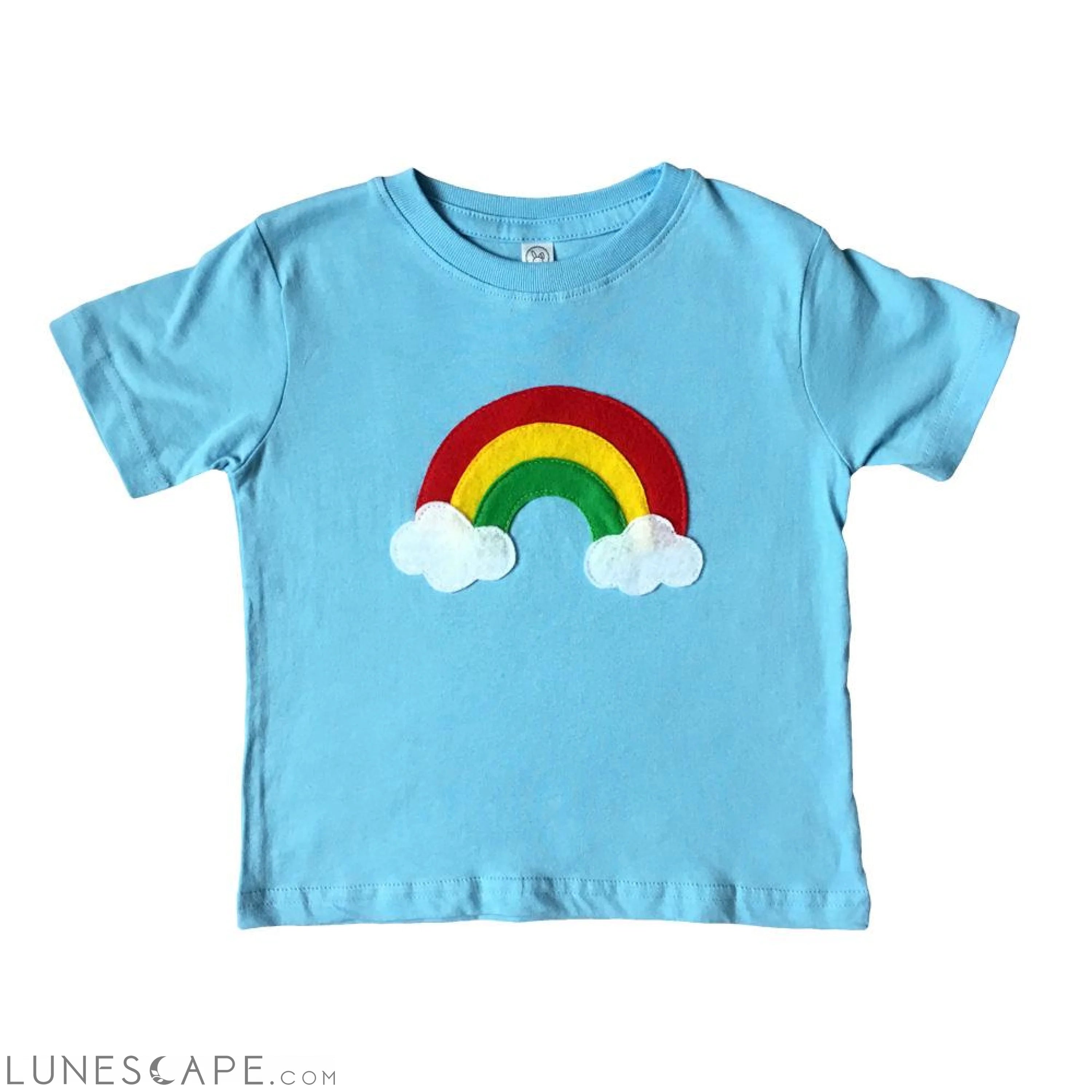 Aloha Rainbow - Kids Baby Blue Shirt – Boys or Girls LUNESCAPE