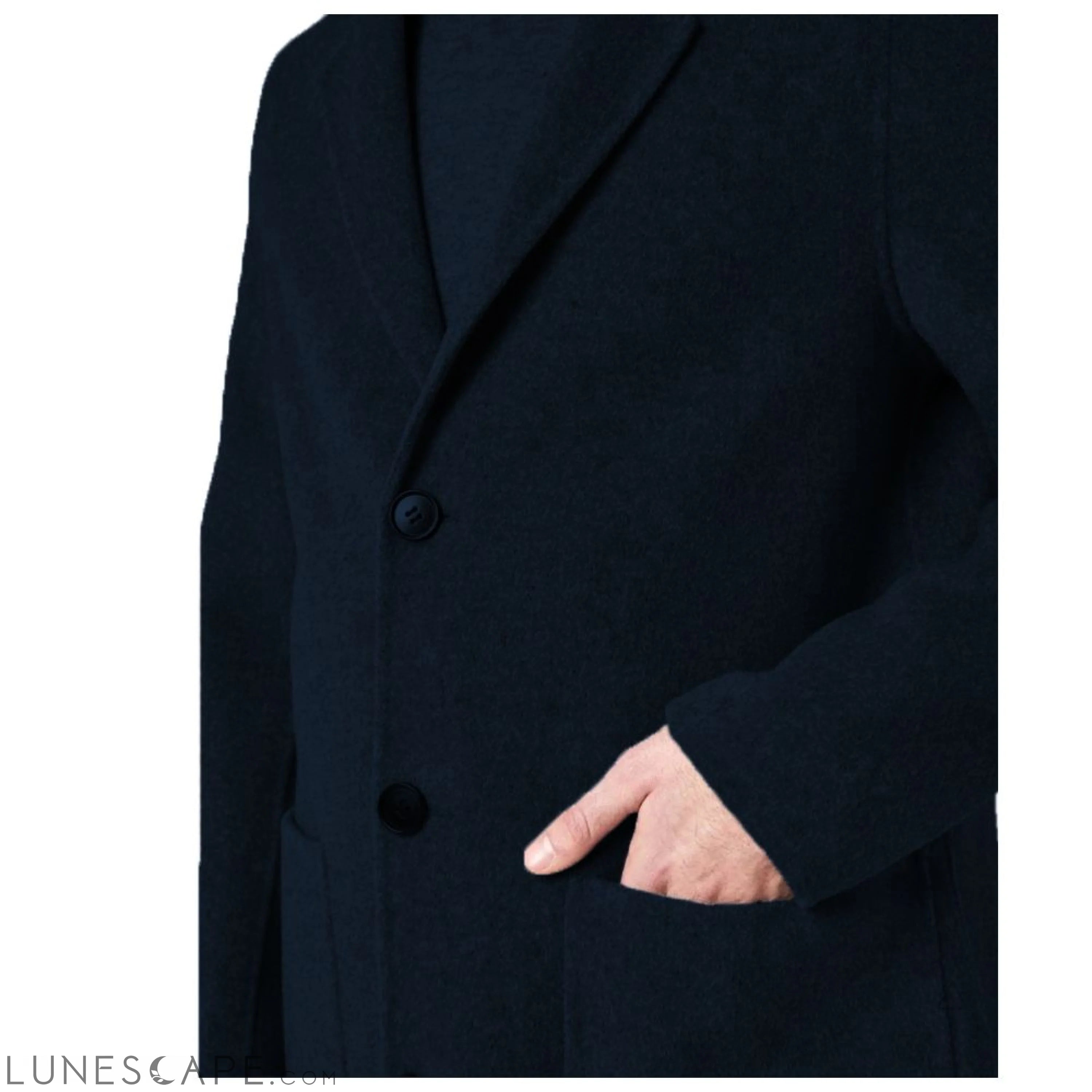 Alpha Studio Blue Wool Jacket LUNESCAPE