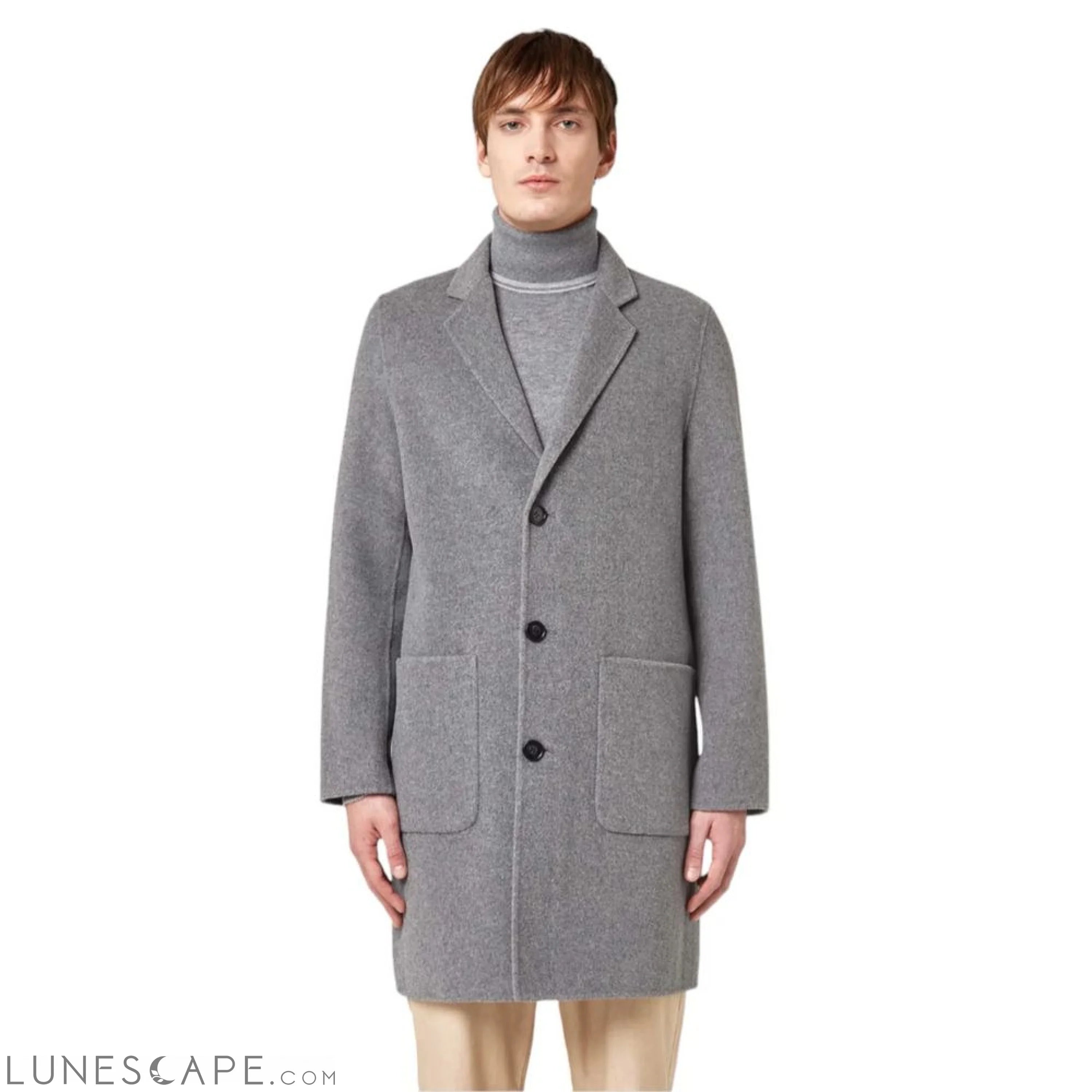 Alpha Studio Gray Wool Jacket LUNESCAPE