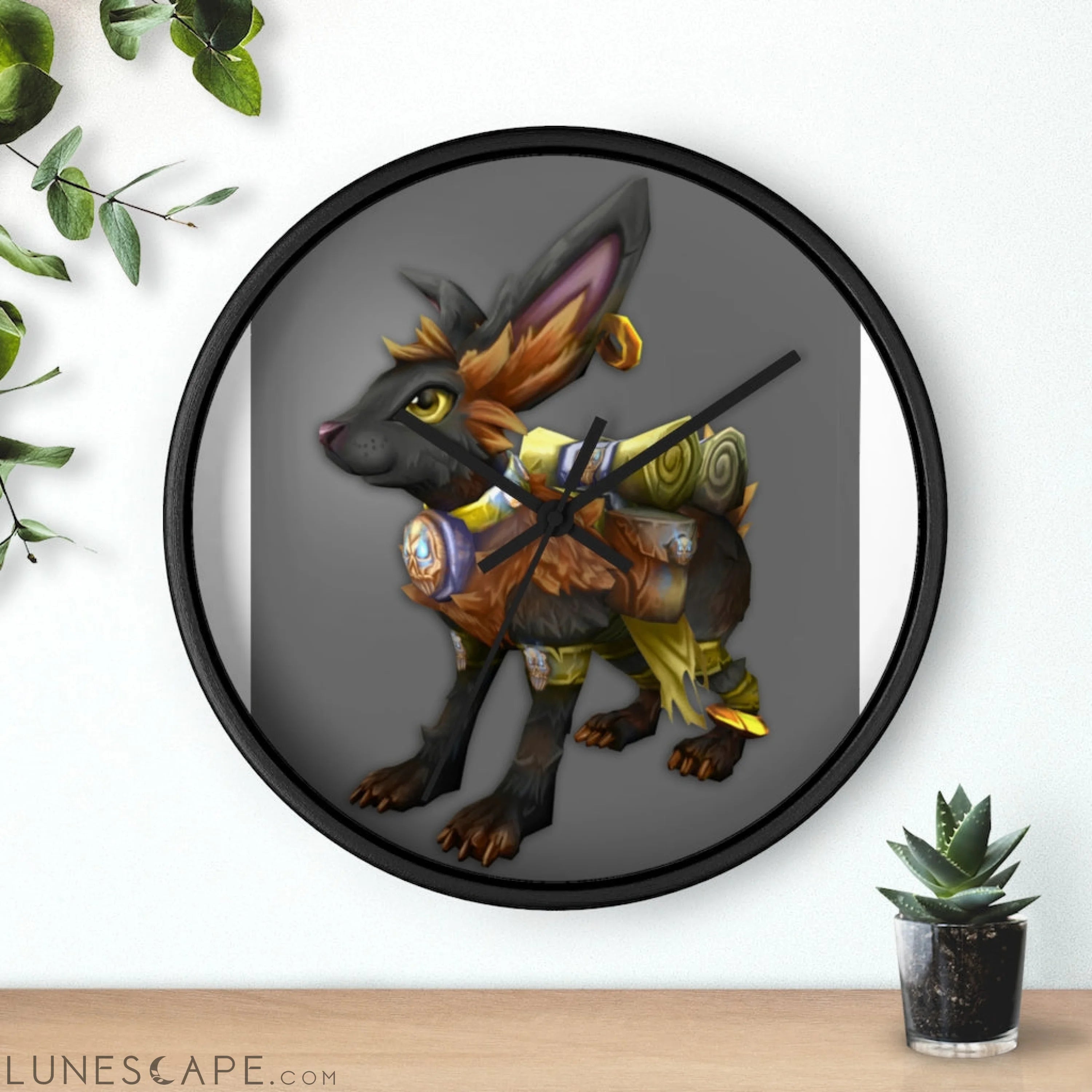 Amara the Wandering Mara Companion Wall clock LUNESCAPE