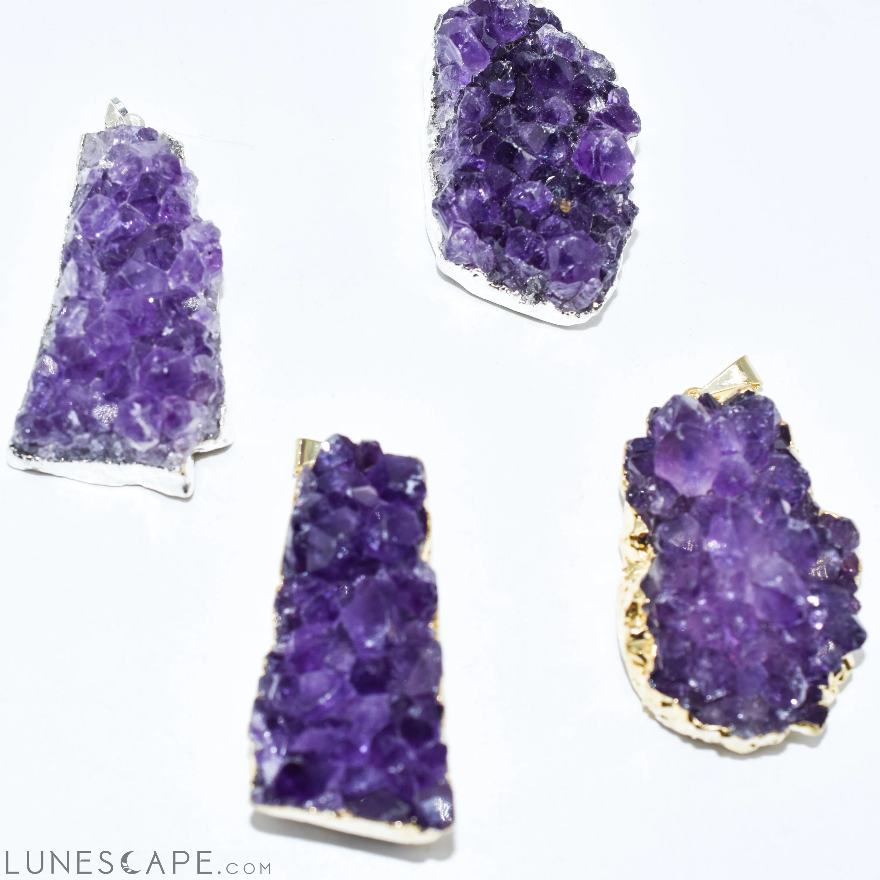 Amethyst Druzy Pendant LUNESCAPE
