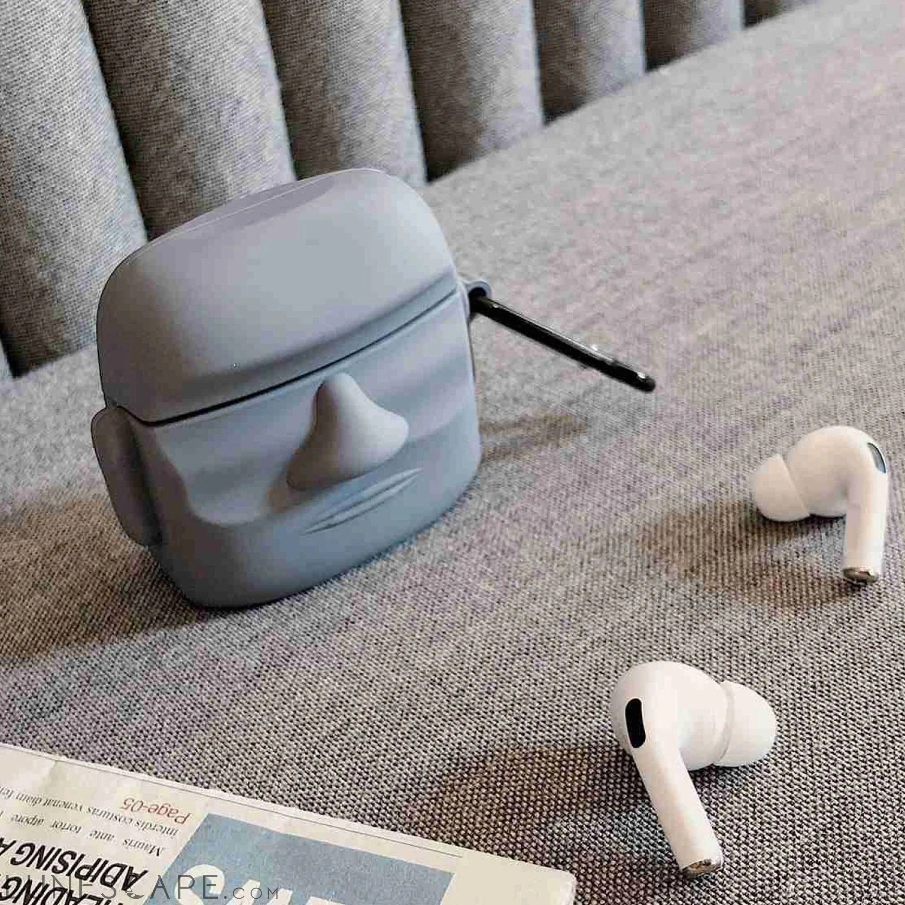 Amo Wax Figure Stone Silicone AirPods Pro Case Cover LUNESCAPE