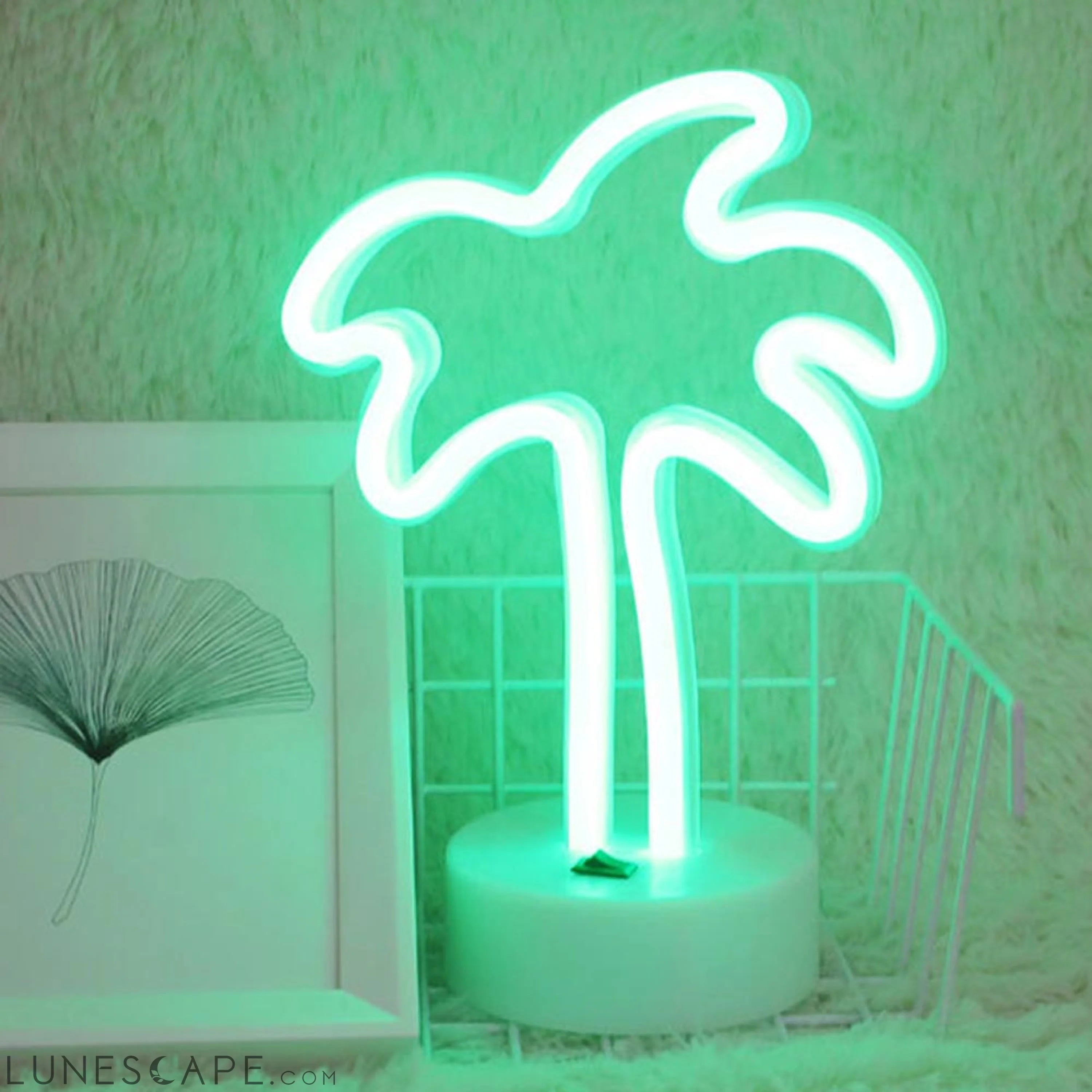 AMZER Neon LED Holiday Light with Holder, Warm Fairy Decorative Lamp LUNESCAPE