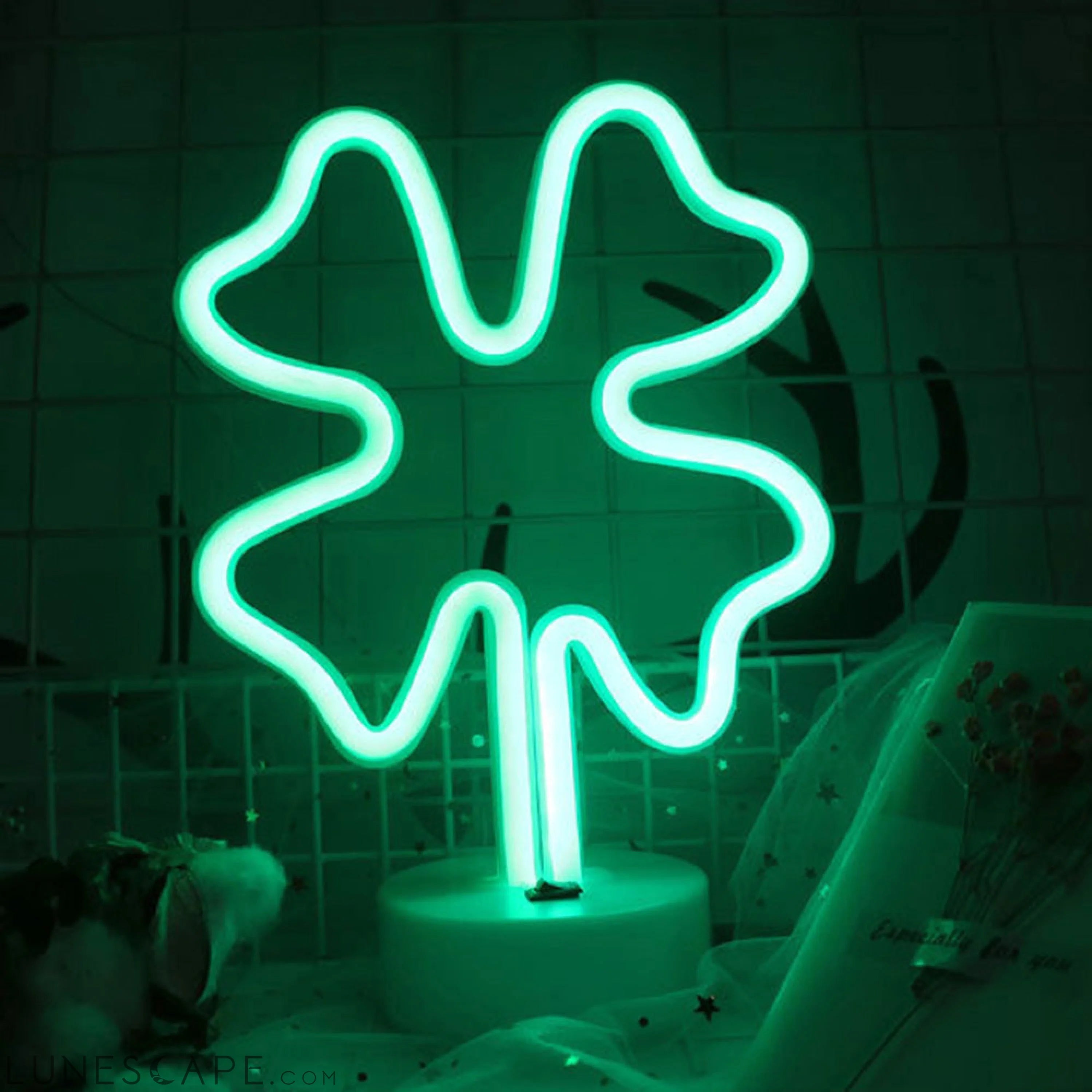 AMZER Neon LED Holiday Light with Holder, Warm Fairy Decorative Lamp LUNESCAPE