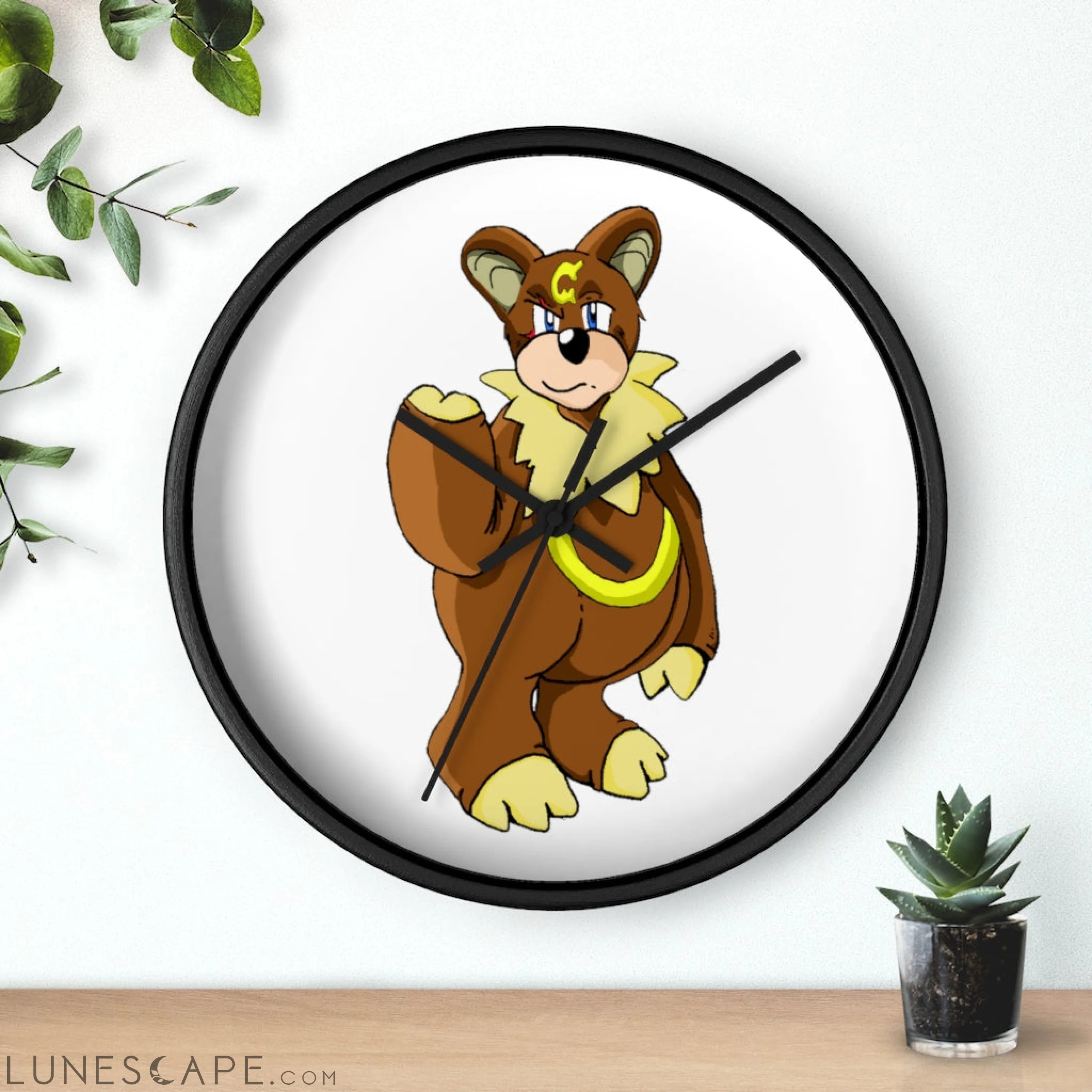 Angeburdum Wall clock LUNESCAPE