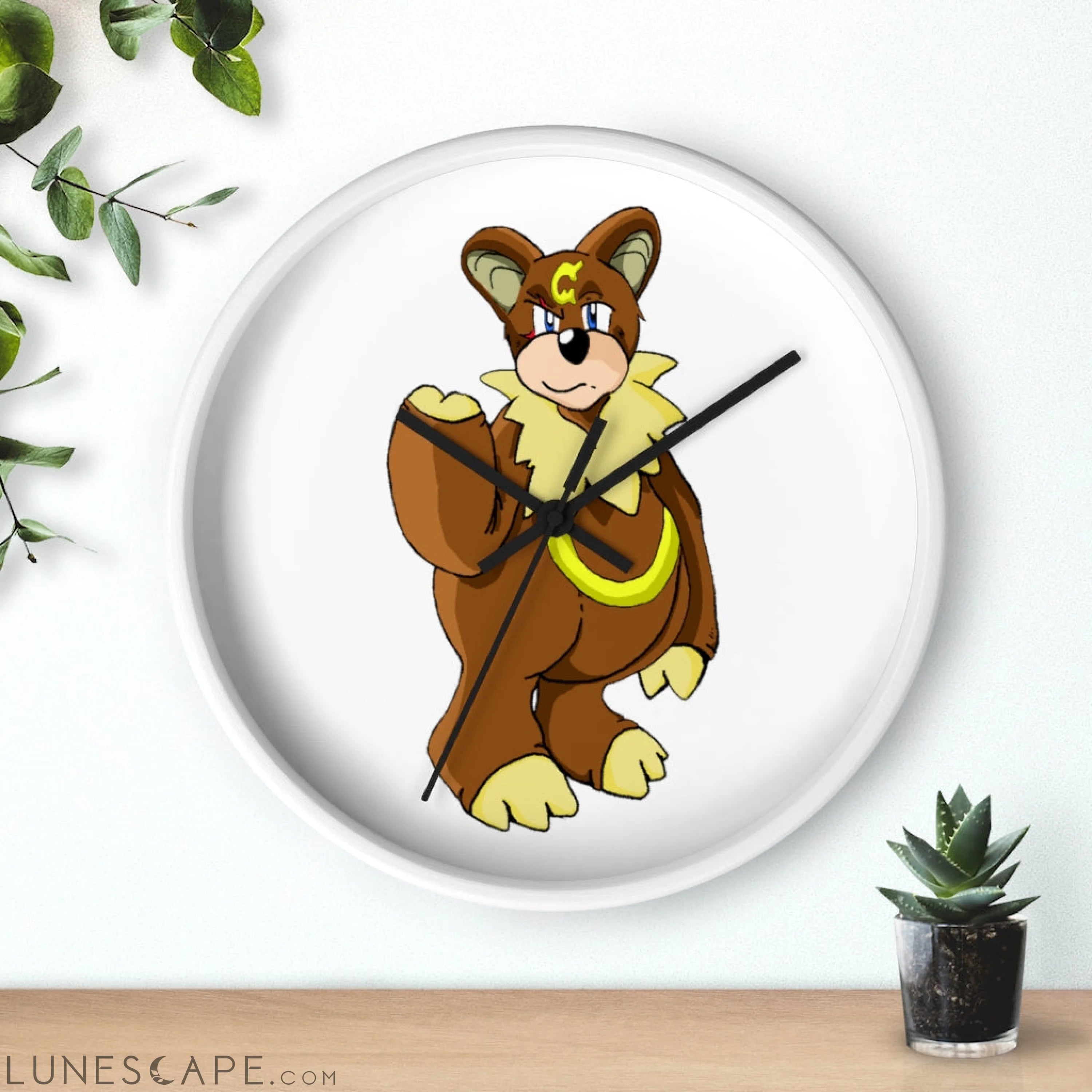 Angeburdum Wall clock LUNESCAPE